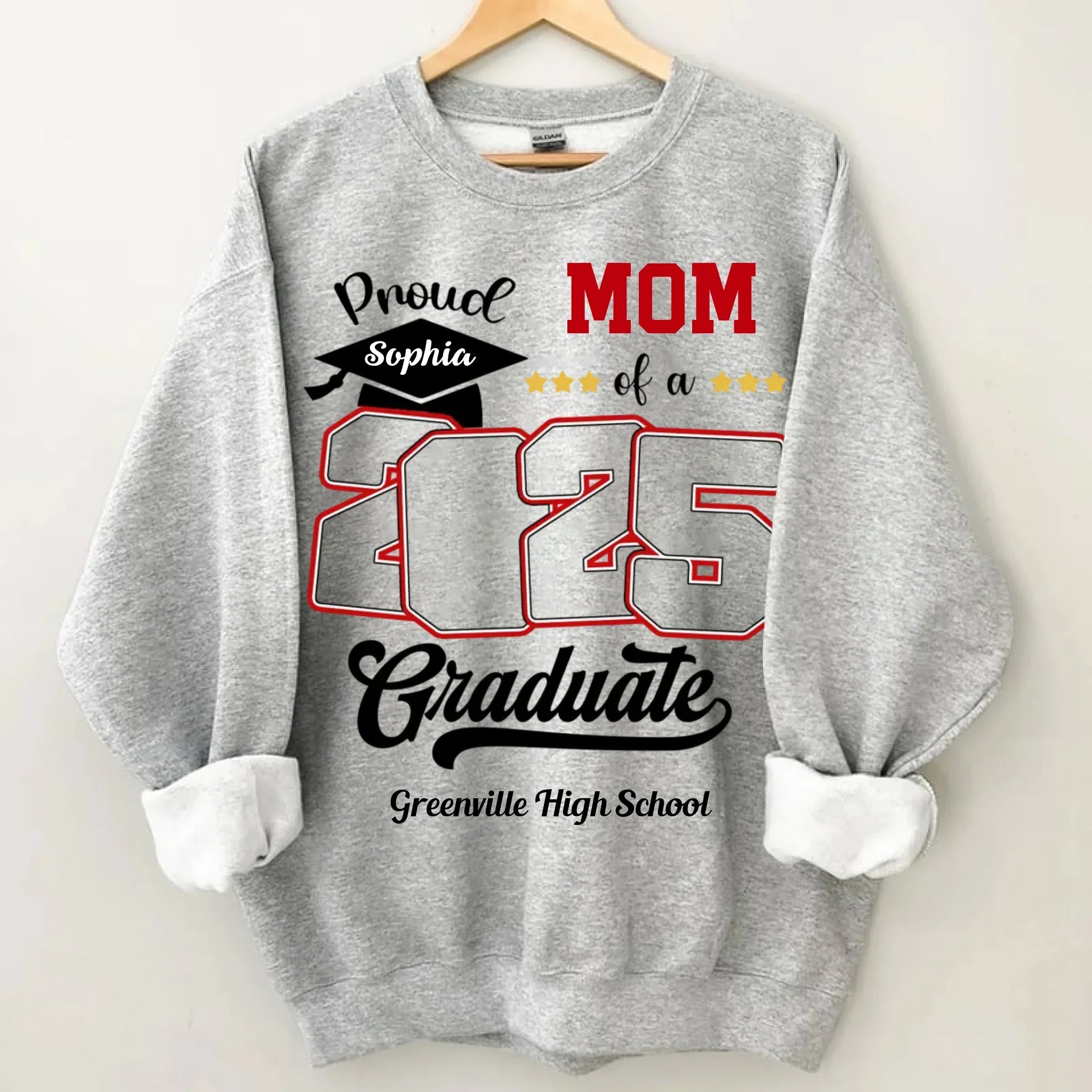 Custom Photo Proud Family Of A Class Of 2025 Graduate Senior - Personalized Graduation T-Shirt - Joliny