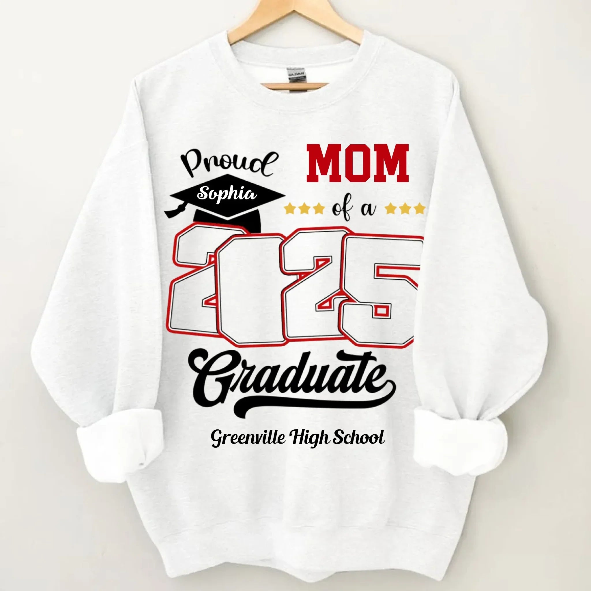Custom Photo Proud Family Of A Class Of 2025 Graduate Senior - Personalized Graduation T-Shirt - Joliny