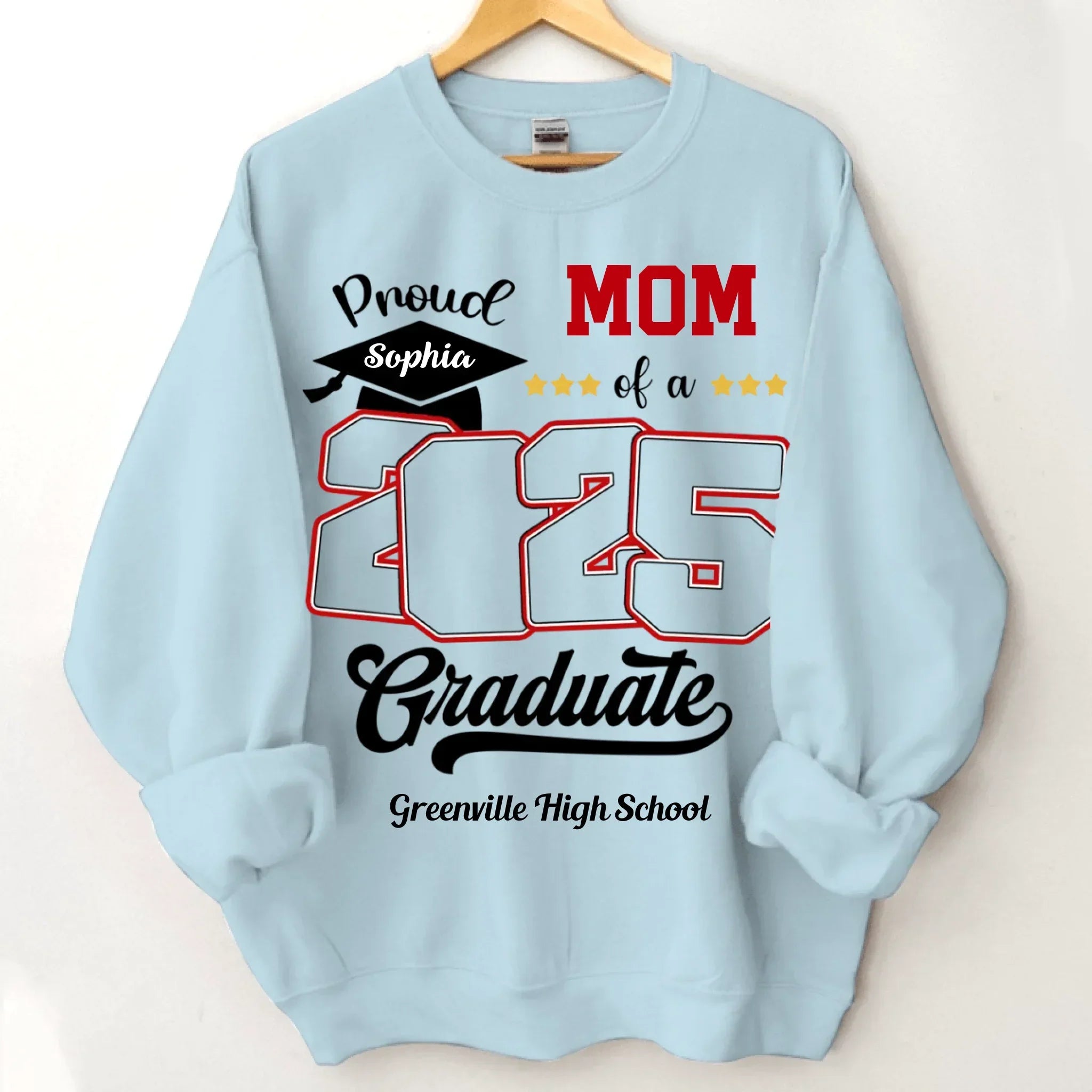 Custom Photo Proud Family Of A Class Of 2025 Graduate Senior - Personalized Graduation T-Shirt - Joliny