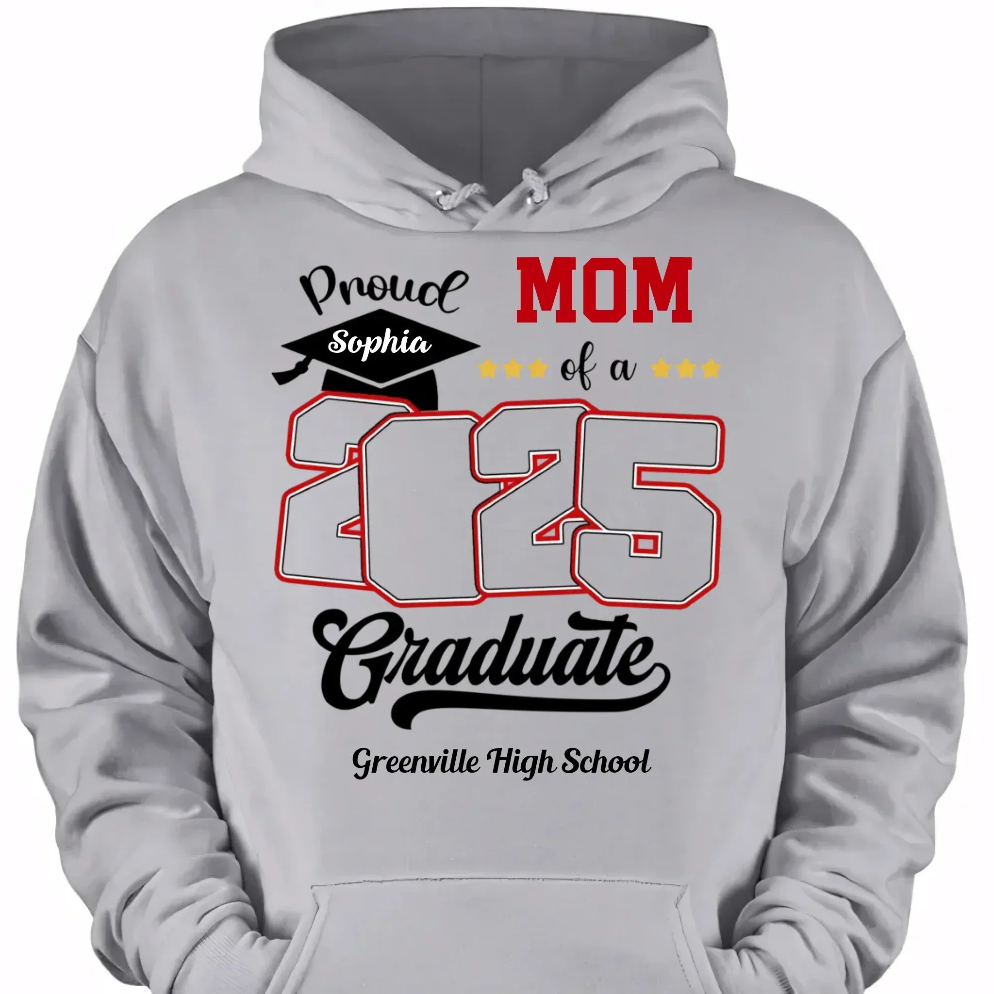 Custom Photo Proud Family Of A Class Of 2025 Graduate Senior - Personalized Graduation T-Shirt - Joliny