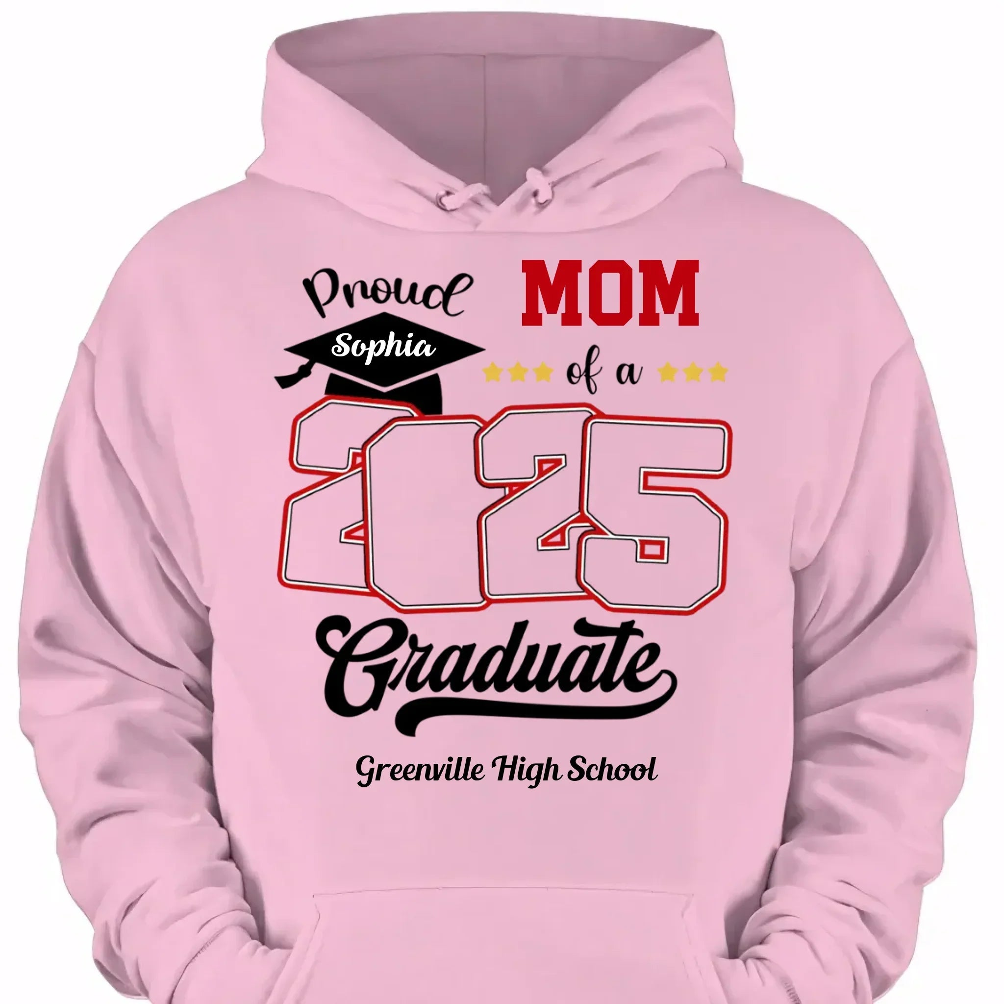 Custom Photo Proud Family Of A Class Of 2025 Graduate Senior - Personalized Graduation T-Shirt - Joliny