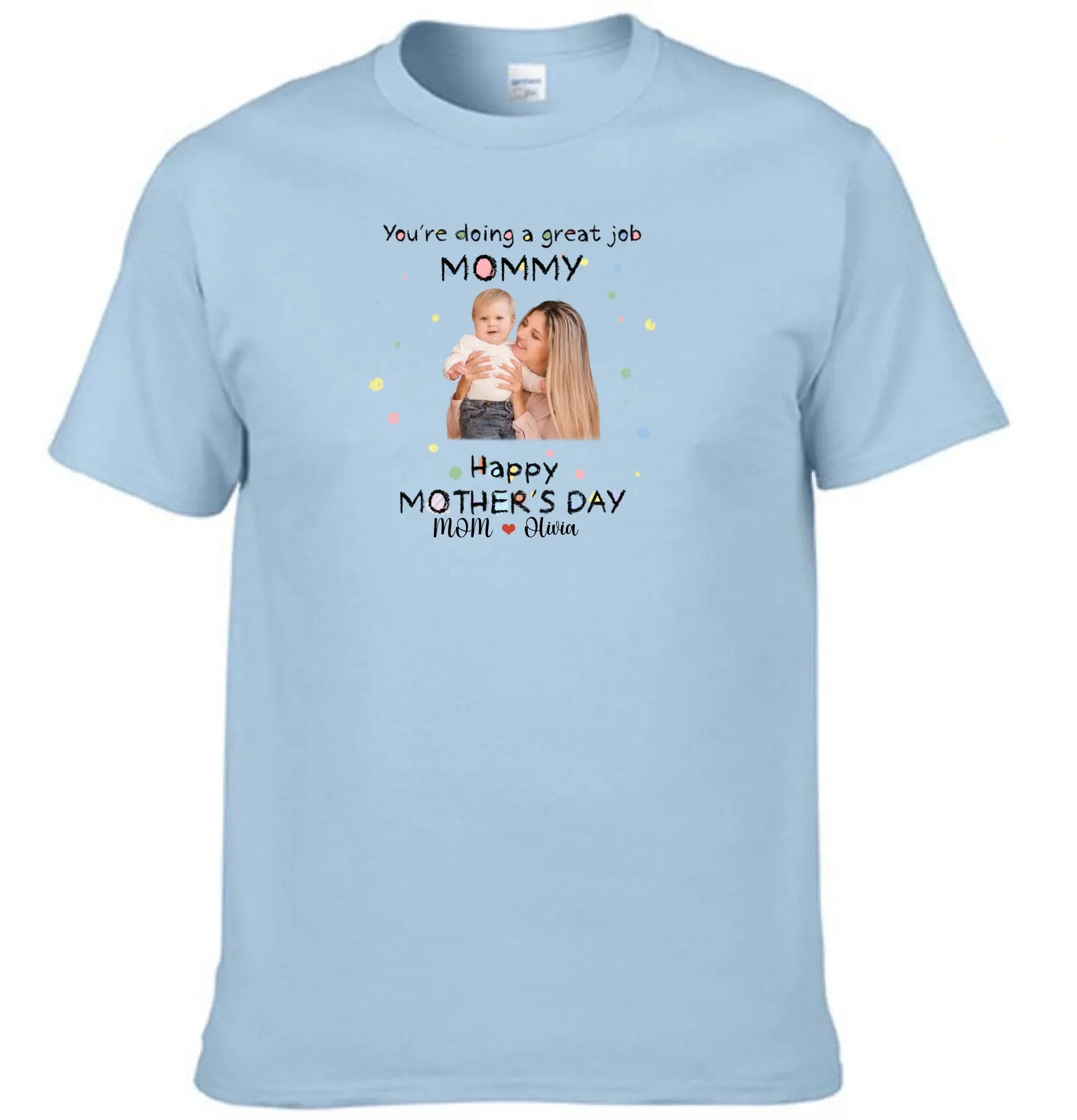 Custom Baby Onesies - You're doing a great job mommy Happy 1st Mother's Day - Personalized Onesie - Joliny