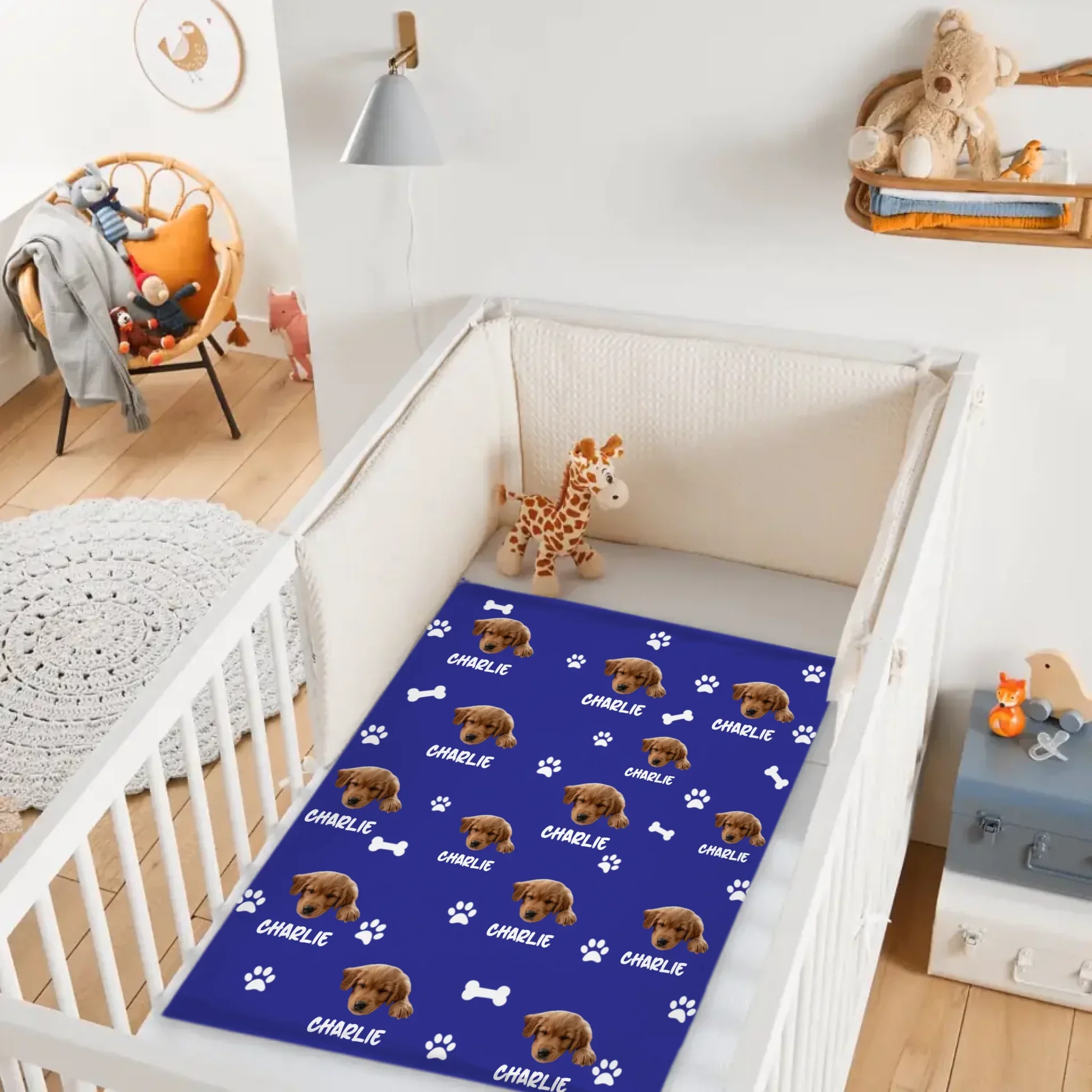 Personalized Name Picture Custom Pet Memorial Blanket - Personalized Custom Pet Photo Names - Gifts for Dog Lovers - Joliny