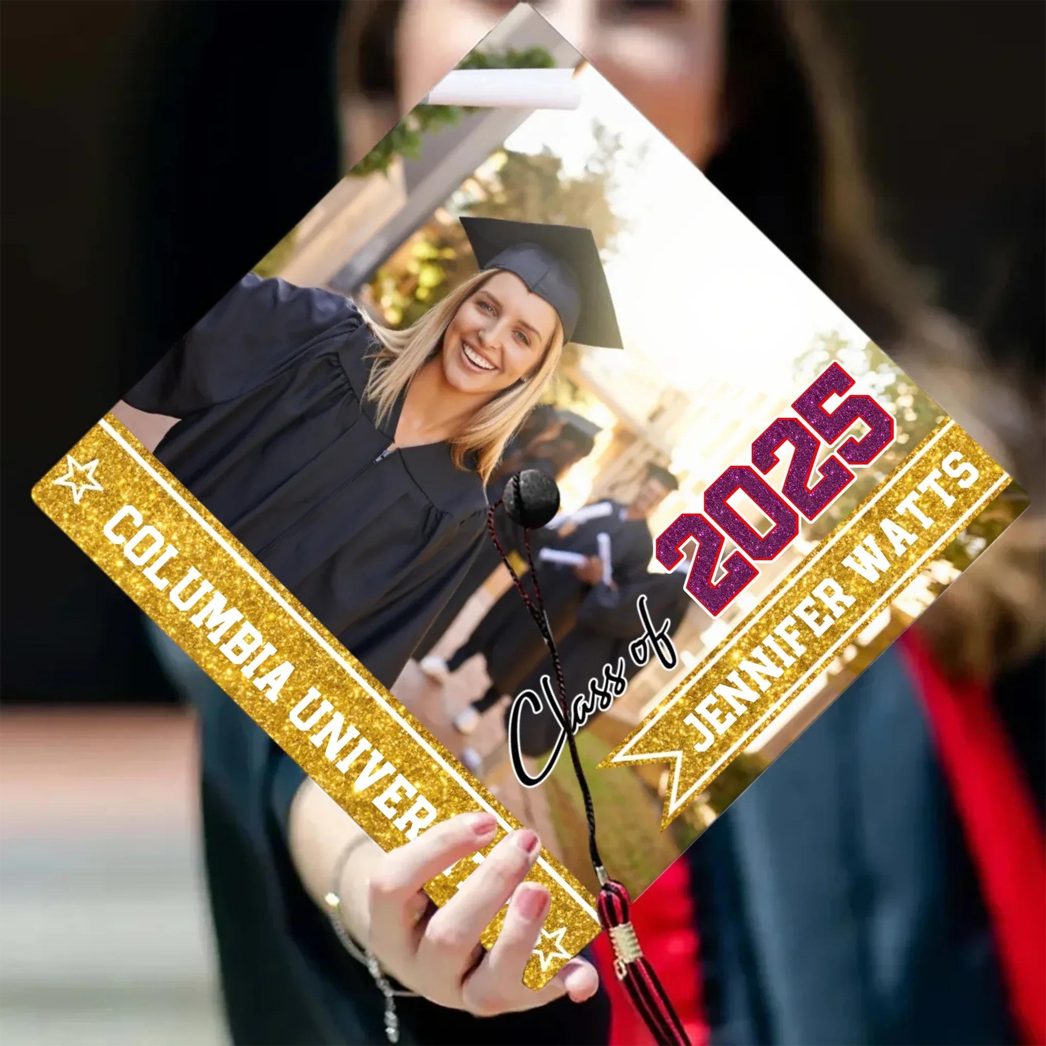 Class Of 2025 - Personalized Cap Topper, Graduation Gift, Grad Cap 2025 - Joliny