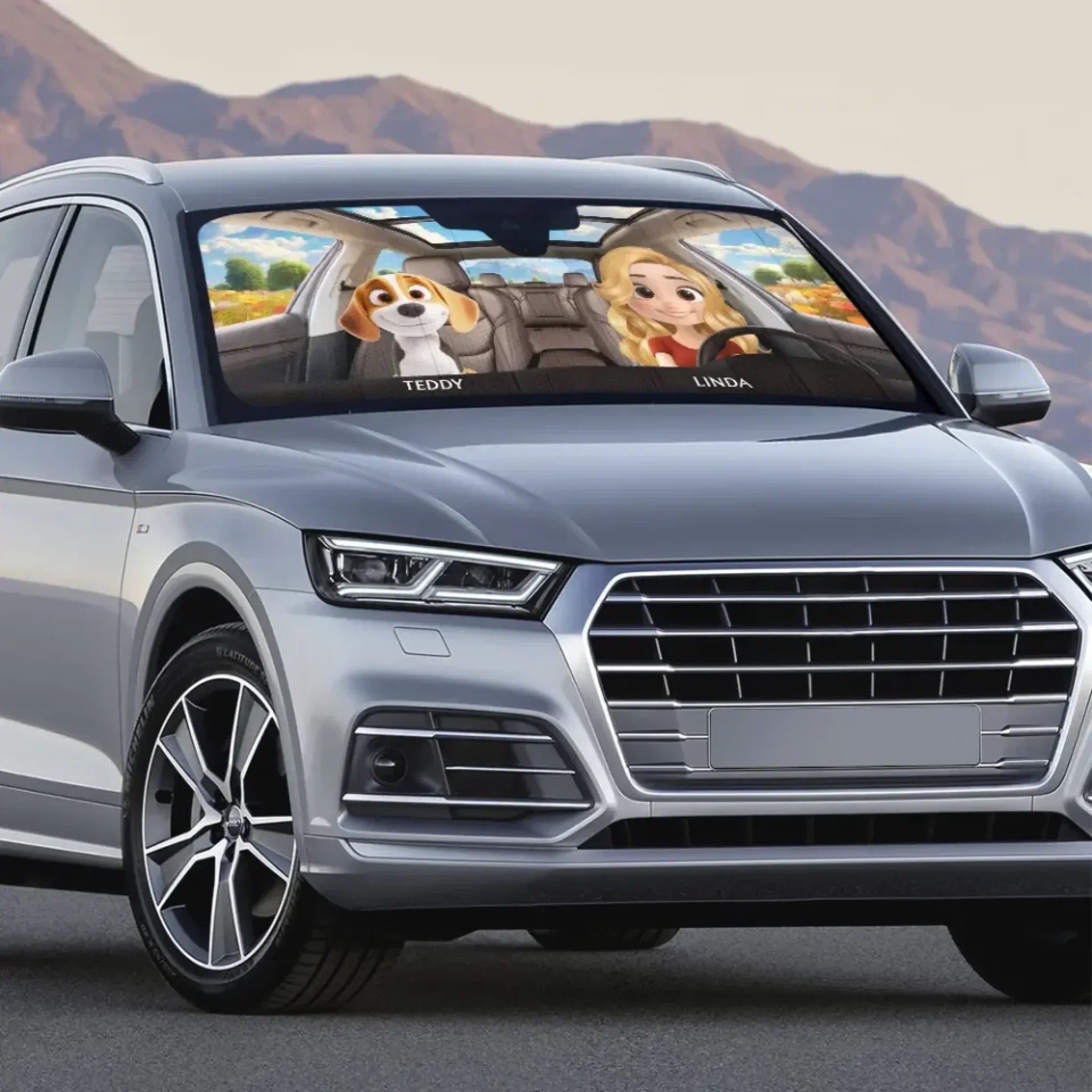 Life Is Better With Pet - Personalized Car Sunshade - Gift for Pet Lovers,Pet Owners - Joliny