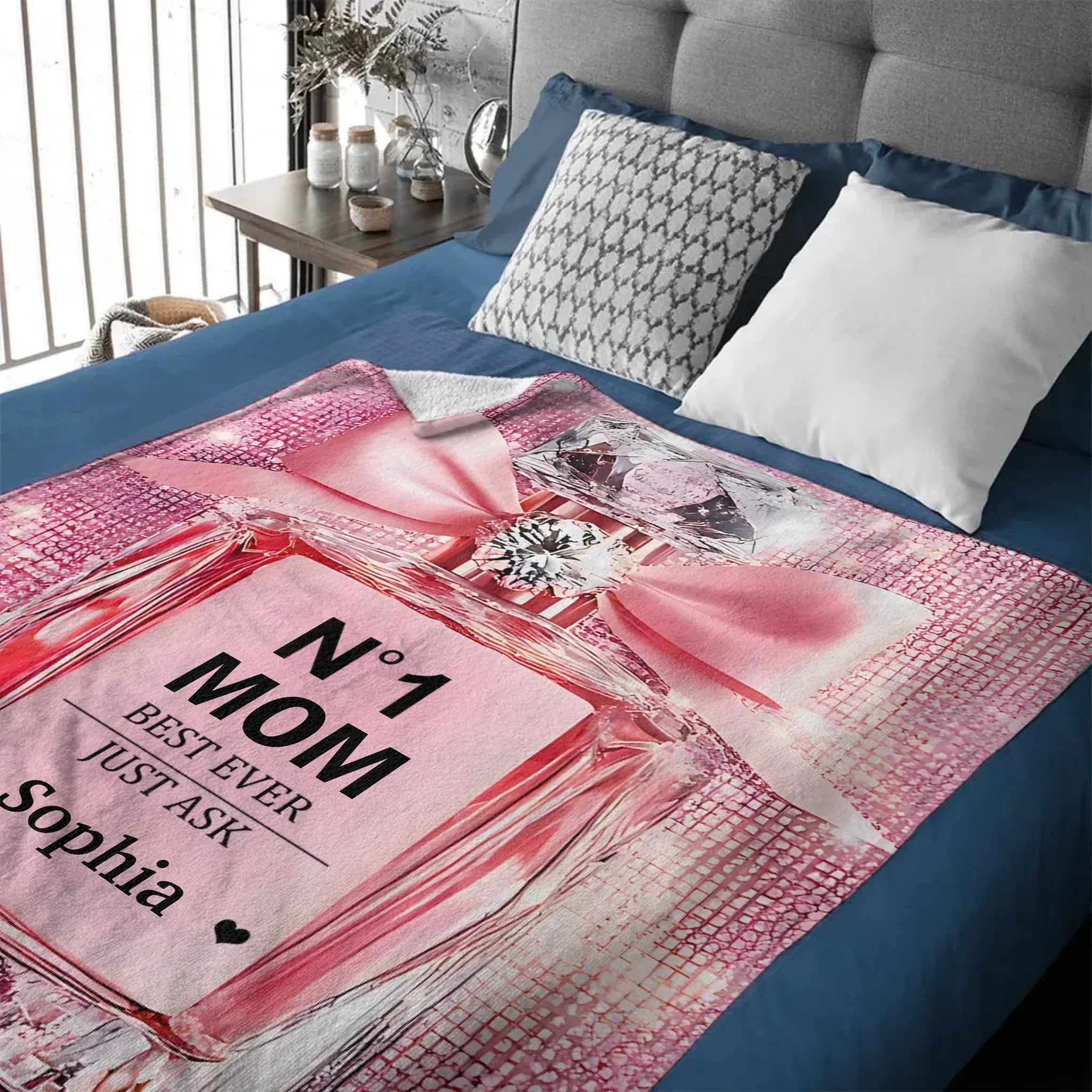 No1 Mom Ever - Personalized Mother Blanket,Mother's Day gift - Joliny