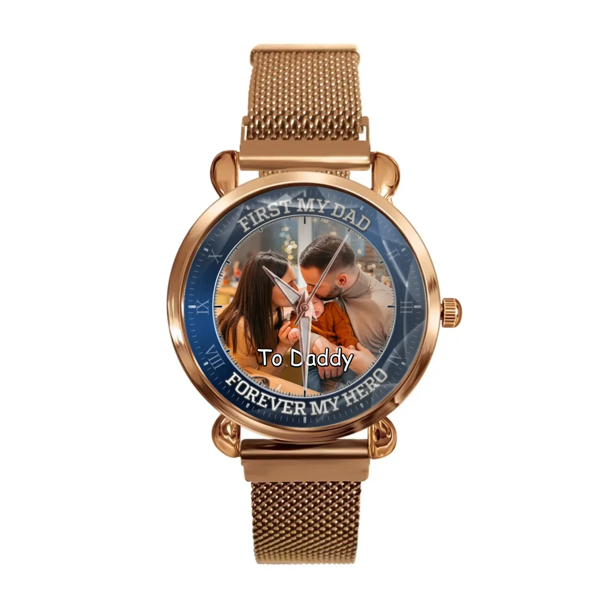 Customizable Photo Dial Decoration - Personalized Nickname - Father's Watch Gift - Joliny
