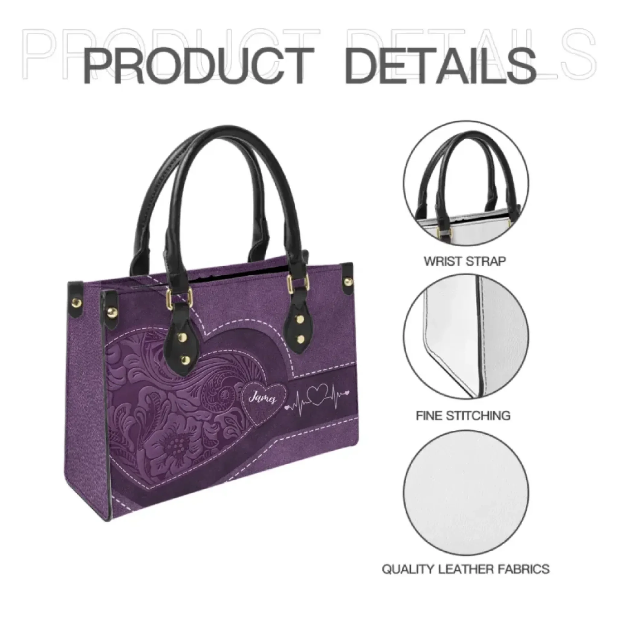 Grandma's Little Sweethearts - Birthday, Loving Gift For Grandmother, Mother, Mom - Personalized Leather Bag - Joliny