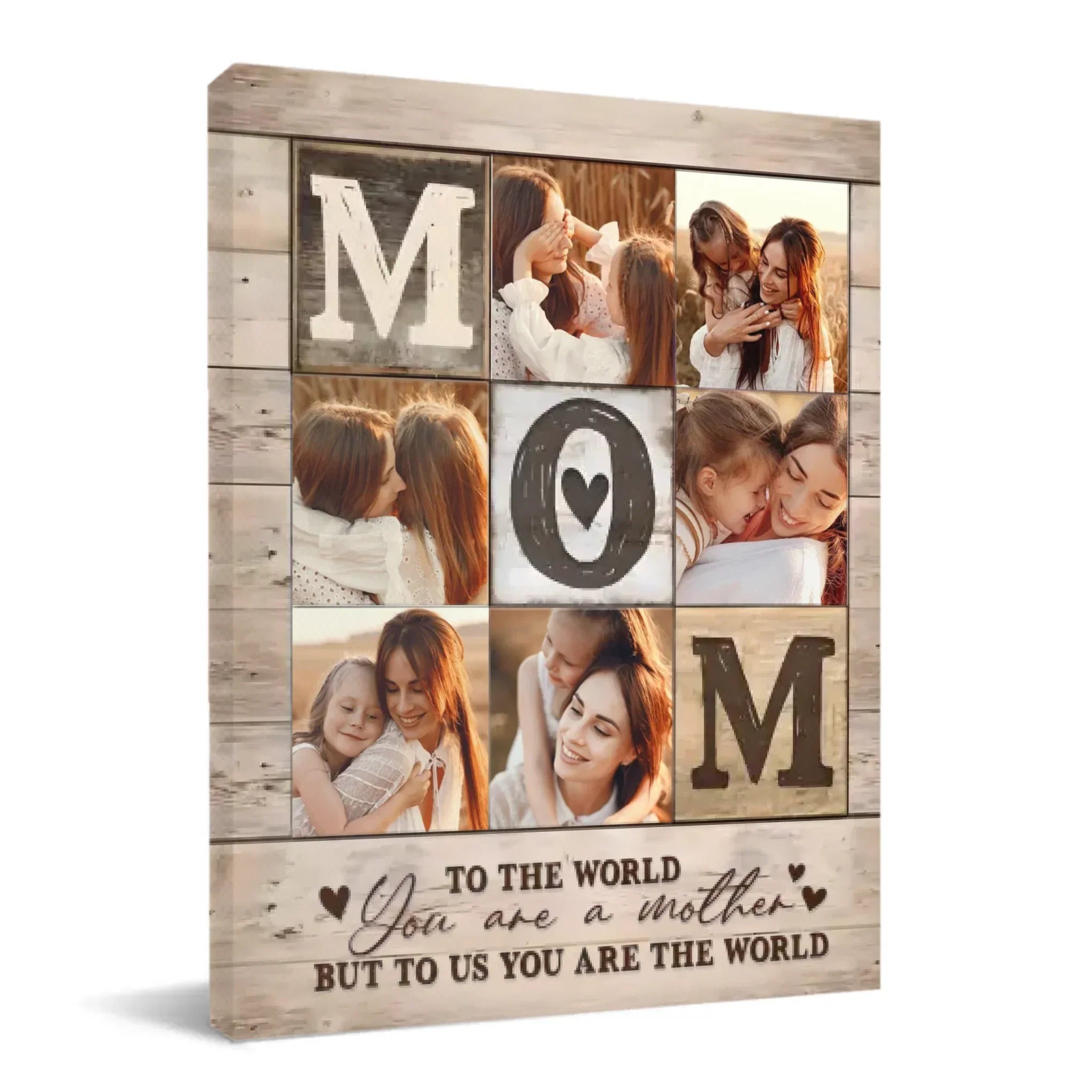 Photo Collage Poster - Personalized Mother Themed Decorative Painting - Gift for Mom - Joliny