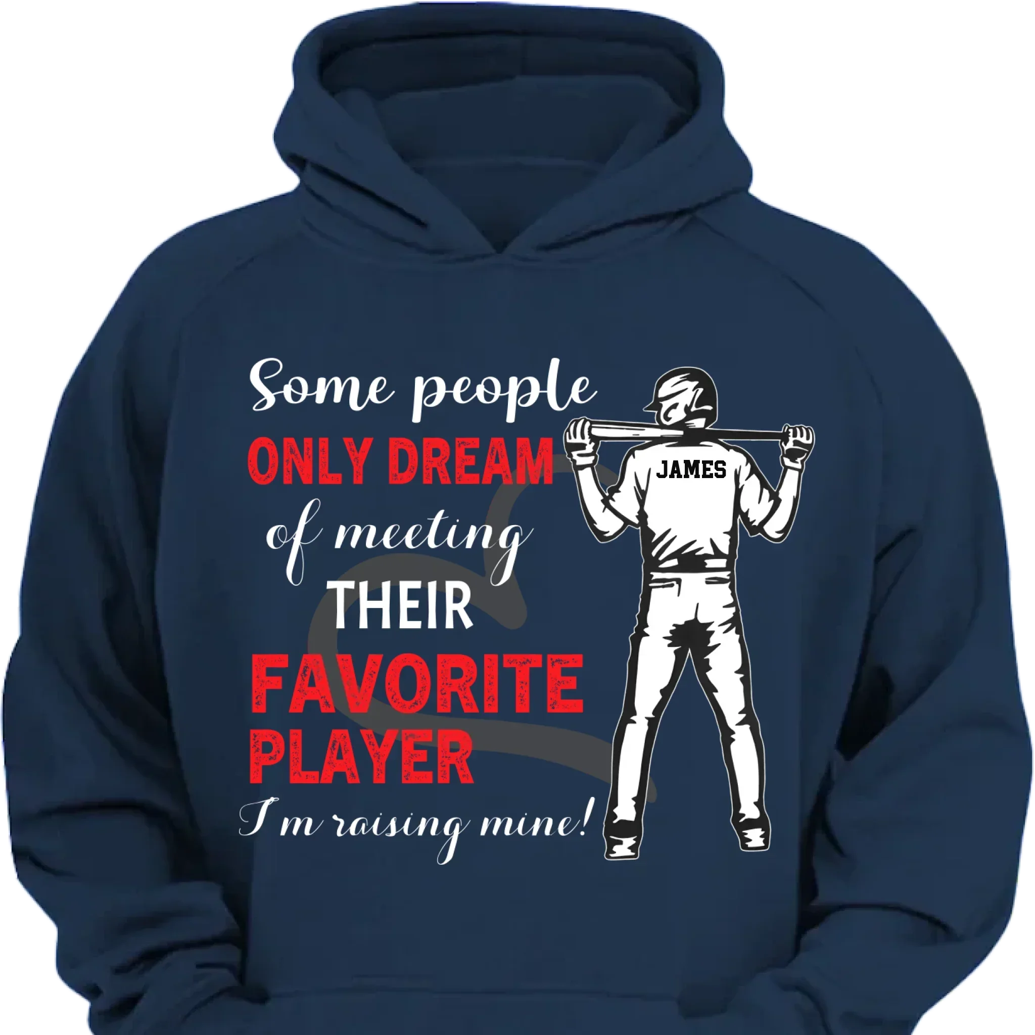 Personalized Baseball Boy T-shirt, Some People Only Dream Of Meeting Their Favorite Player, Sports Tees Mother's Day Gift For Baseball / Hockey / Basketball Lovers and Players - Joliny