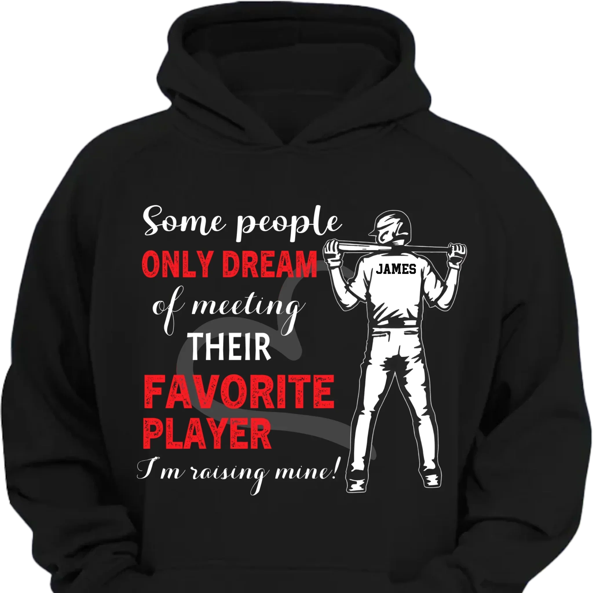 Personalized Baseball Boy T-shirt, Some People Only Dream Of Meeting Their Favorite Player, Sports Tees Mother's Day Gift For Baseball / Hockey / Basketball Lovers and Players - Joliny