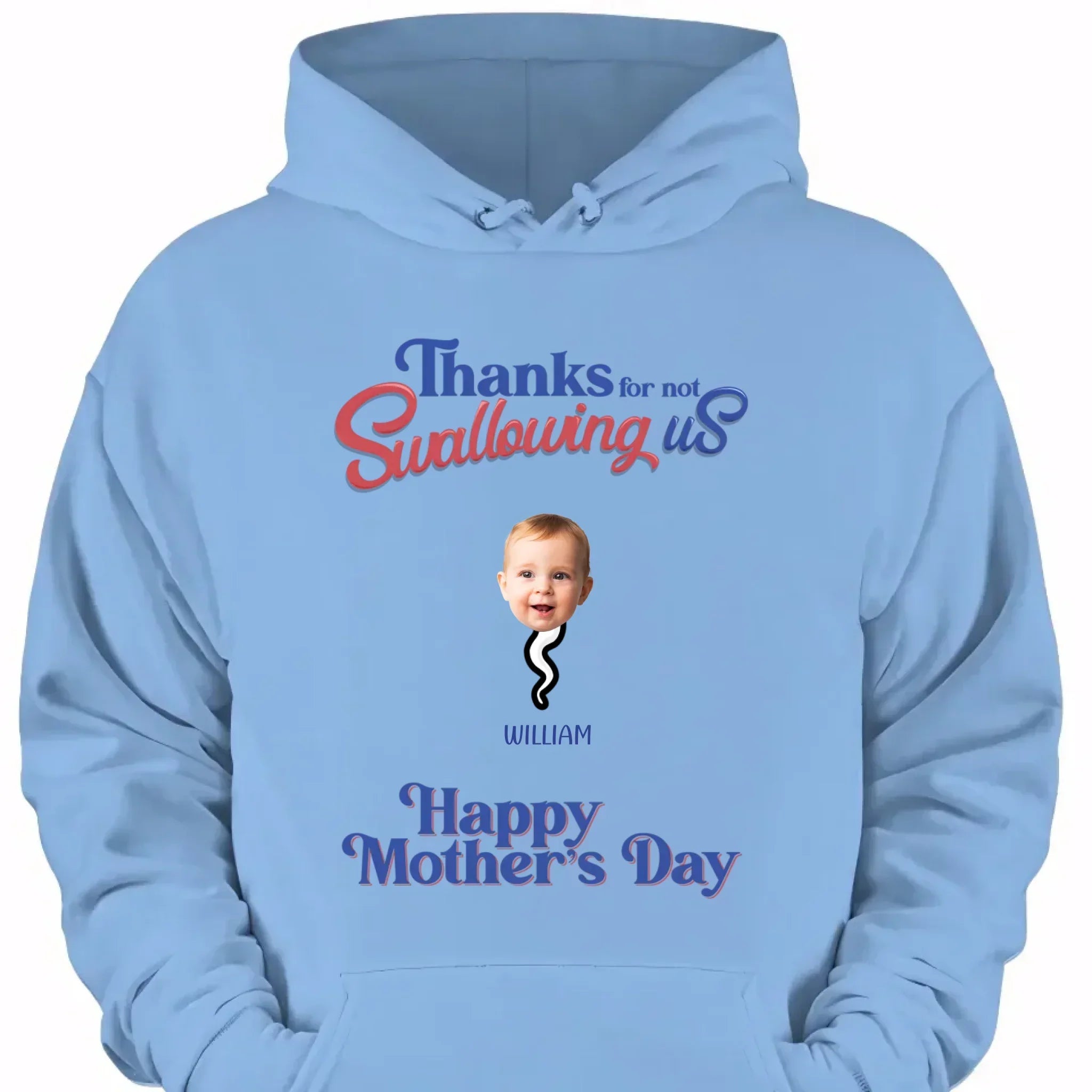 Thanks For Not Swallowing Us - Clothes with Personalized Names and Photos - Funny Gift For Mom - Joliny