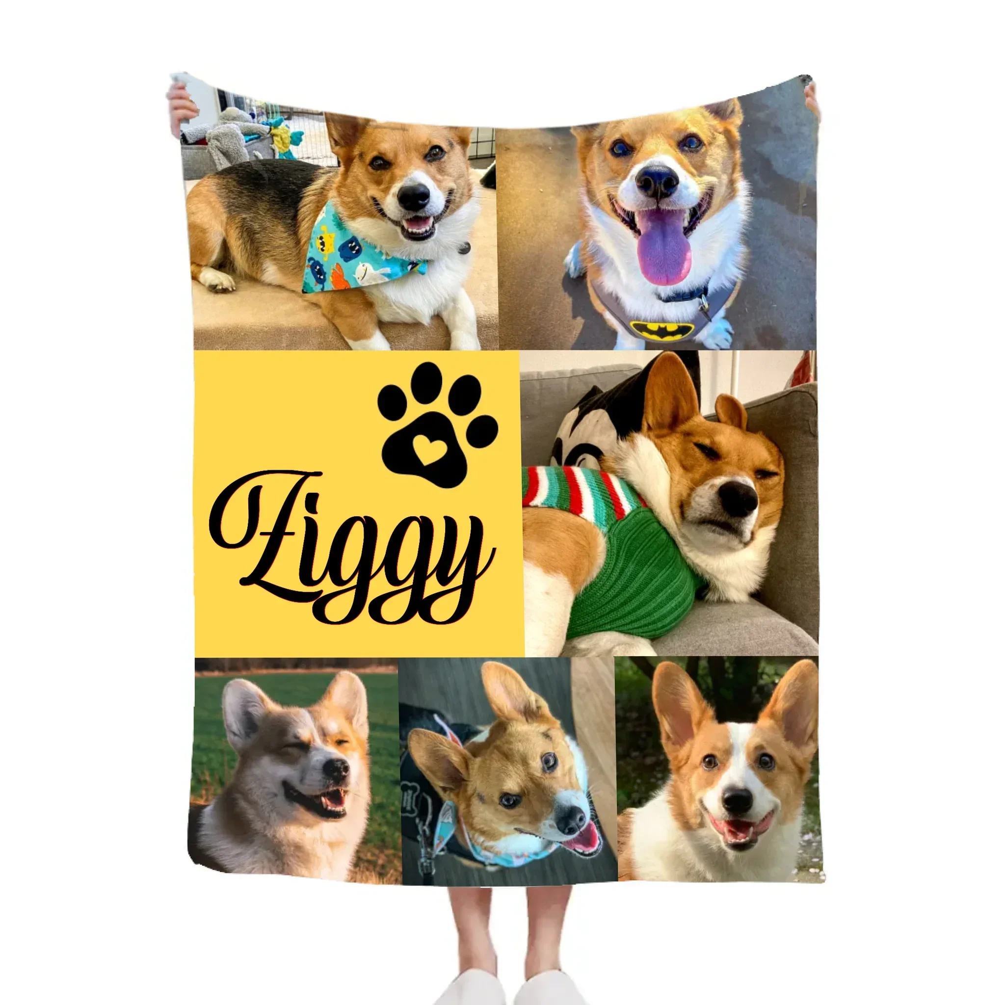 Custom Pet Blanket with Name & Photo – Perfect Dog Lover Gift - Joliny