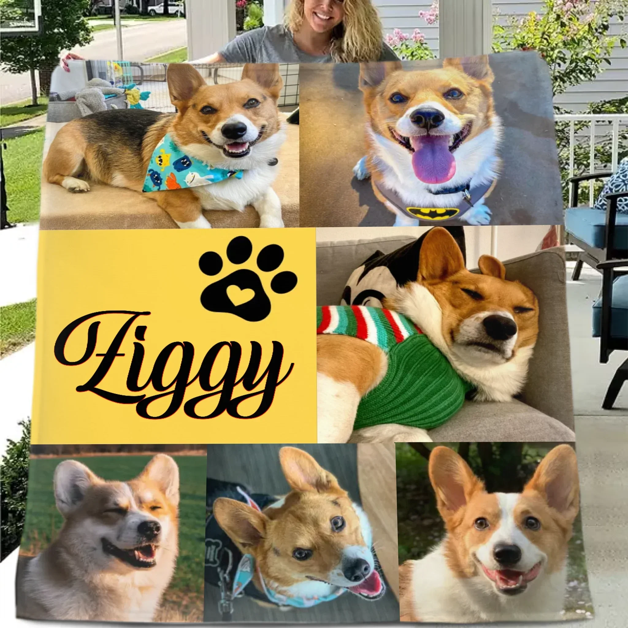 Custom Pet Blanket with Name & Photo – Perfect Dog Lover Gift - Joliny