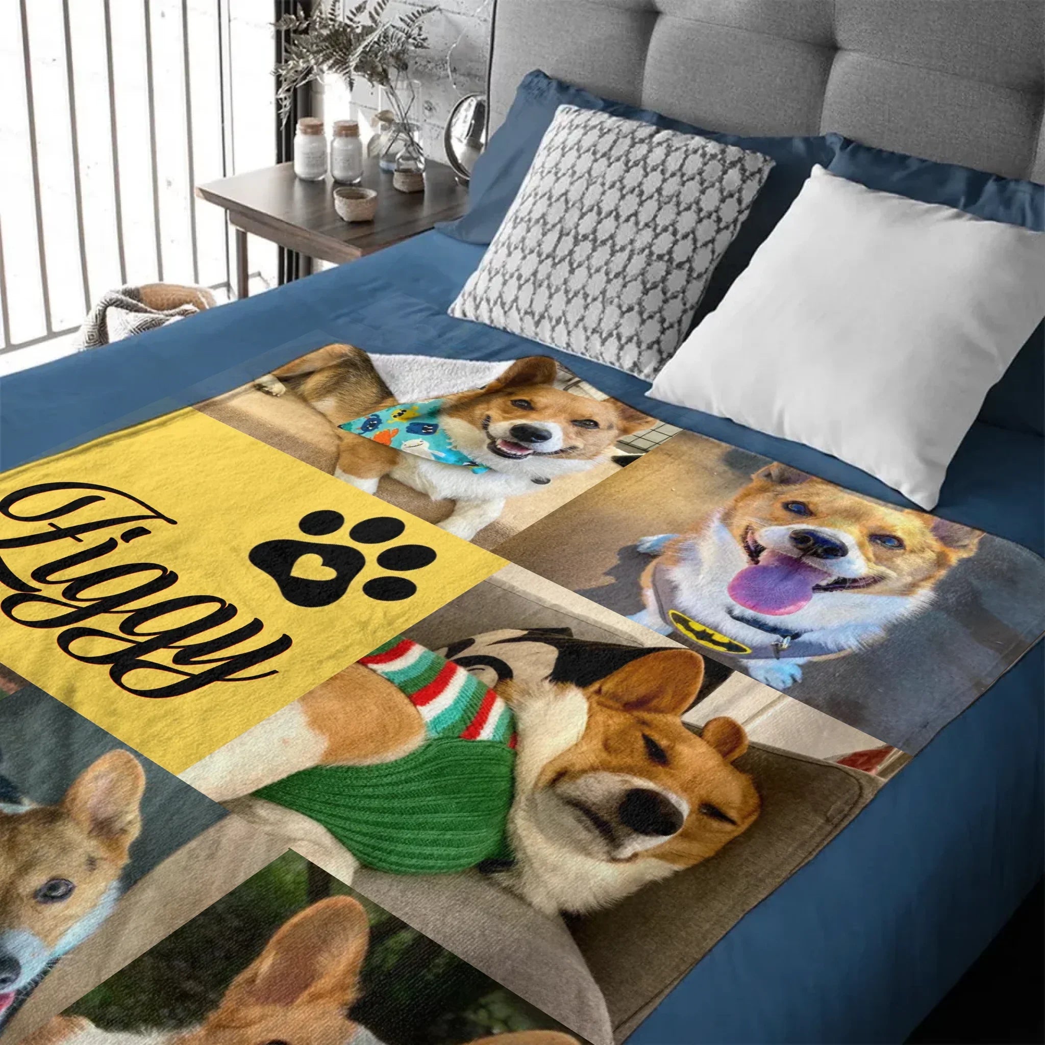 Custom Pet Blanket with Name & Photo – Perfect Dog Lover Gift - Joliny