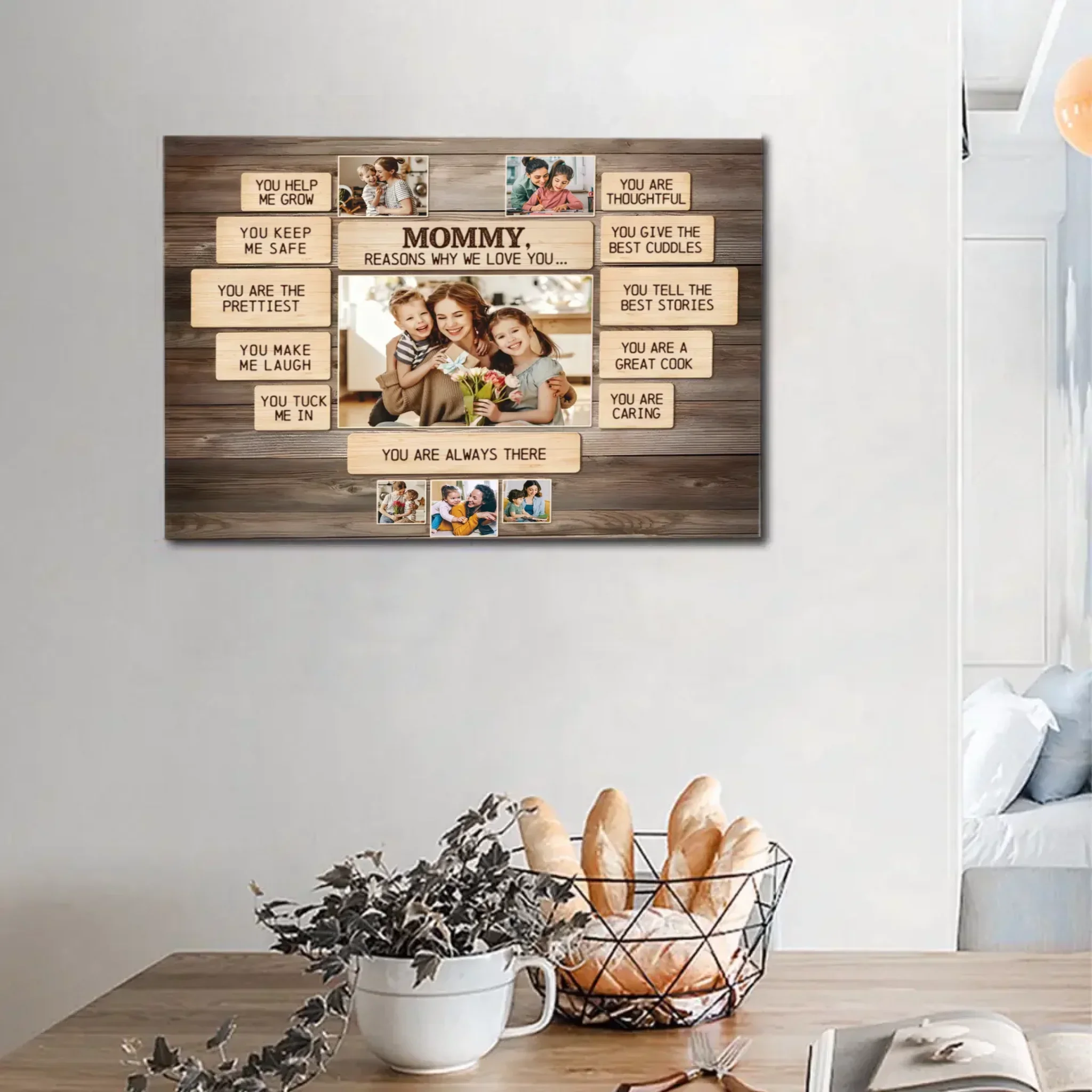 Why We Love You Canvas Print - Best Photo Decoration for Mom - Joliny