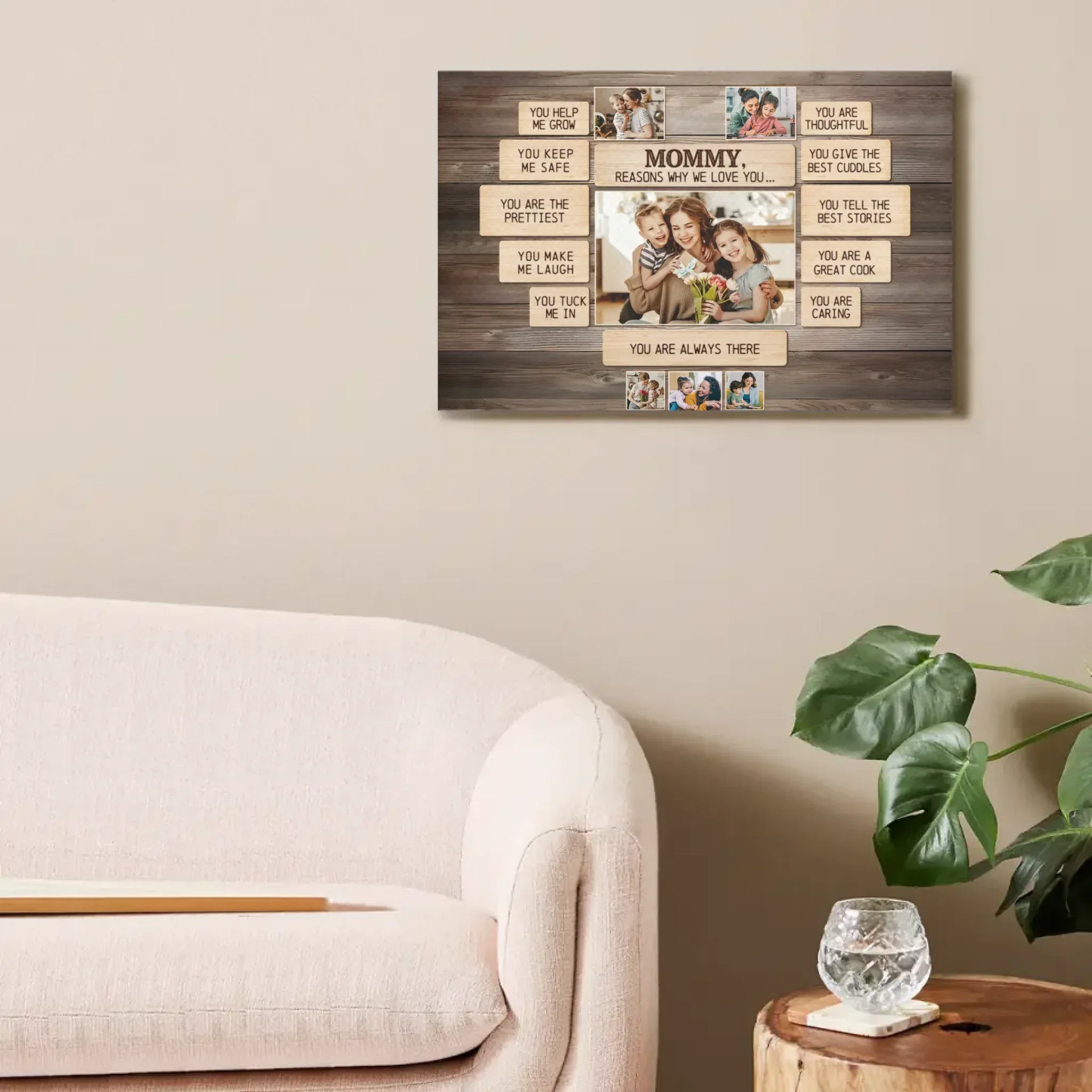 Why We Love You Canvas Print - Best Photo Decoration for Mom - Joliny