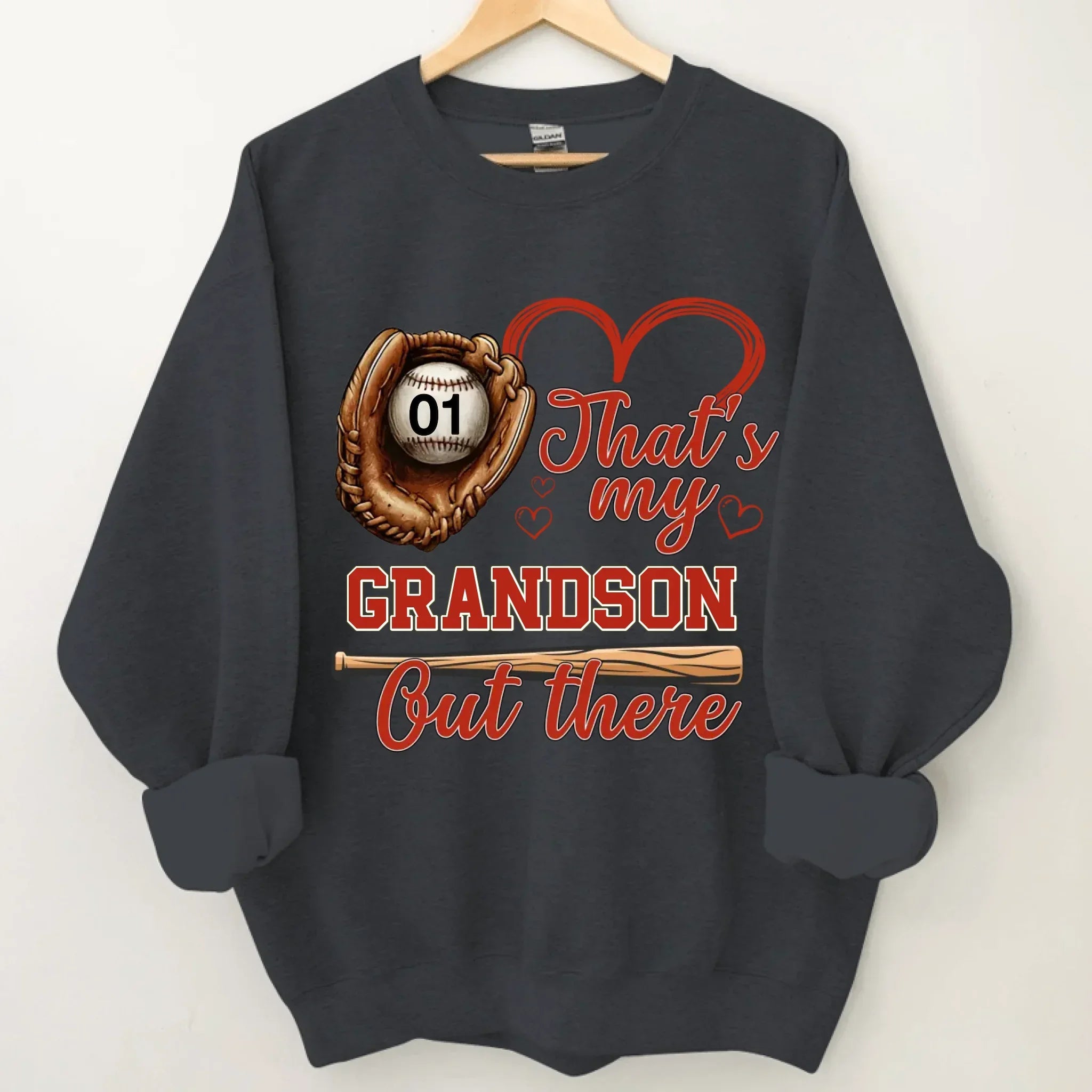 Personalized That's My Grandson/Granddaughter Out There - 3/4 Baseball Shirt - Joliny