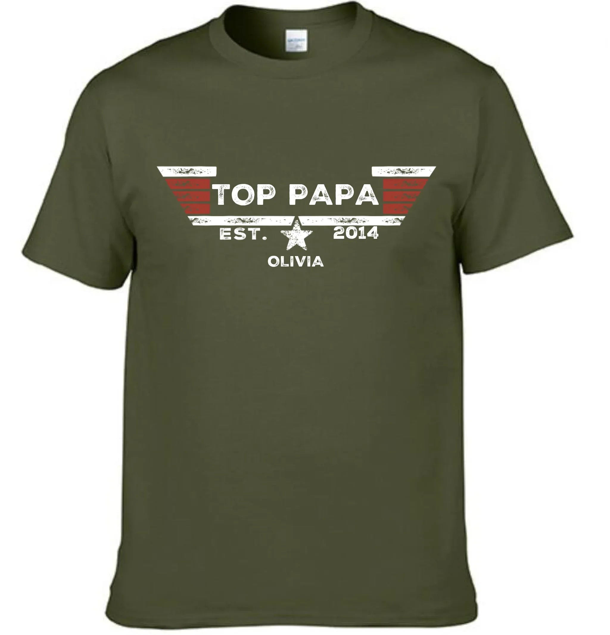 TOP PAPA - Personalized Nicknames,Names and Year Clothing - Father's Gift - Joliny