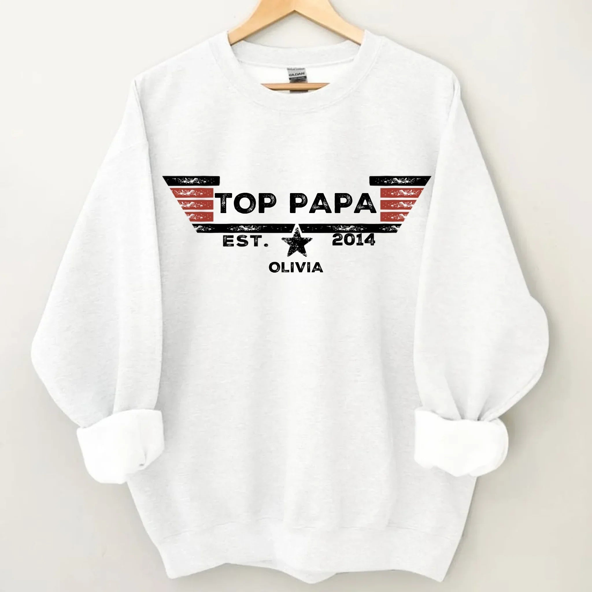 TOP PAPA - Personalized Nicknames,Names and Year Clothing - Father's Gift - Joliny