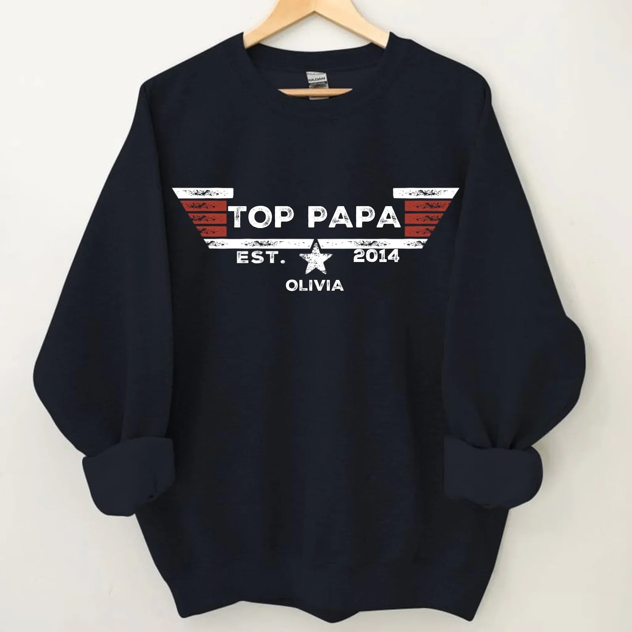TOP PAPA - Personalized Nicknames,Names and Year Clothing - Father's Gift - Joliny