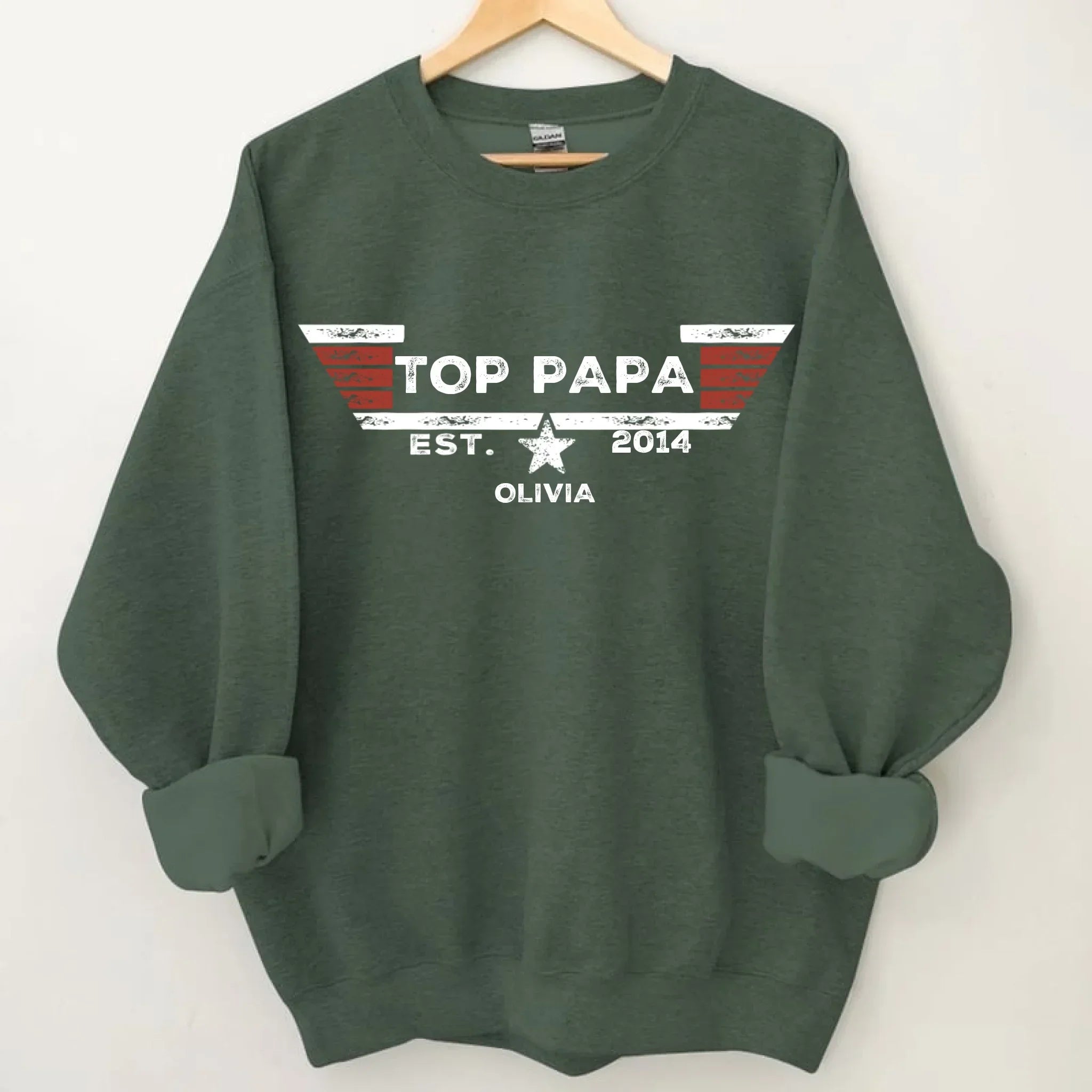 TOP PAPA - Personalized Nicknames,Names and Year Clothing - Father's Gift - Joliny