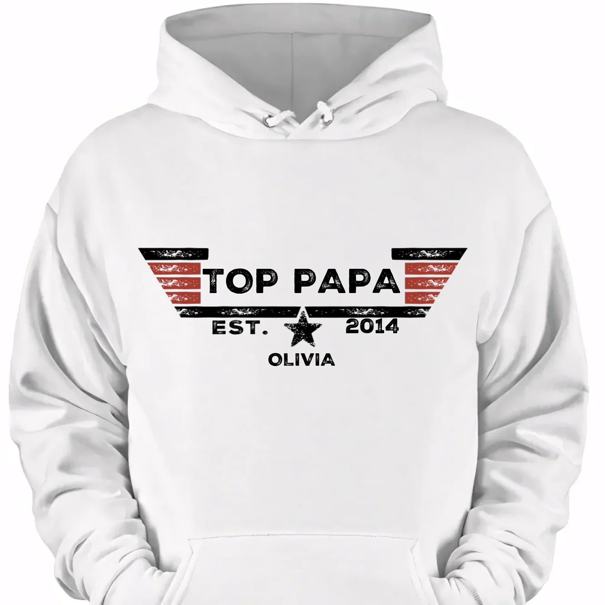 TOP PAPA - Personalized Nicknames,Names and Year Clothing - Father's Gift - Joliny