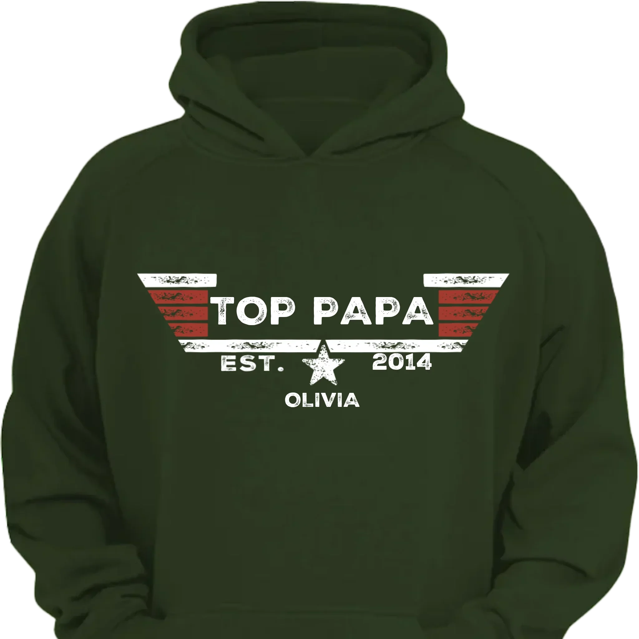TOP PAPA - Personalized Nicknames,Names and Year Clothing - Father's Gift - Joliny