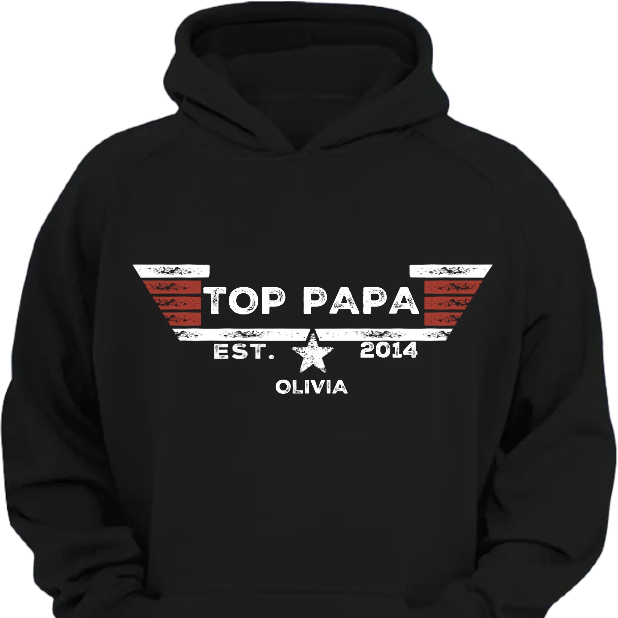 TOP PAPA - Personalized Nicknames,Names and Year Clothing - Father's Gift - Joliny