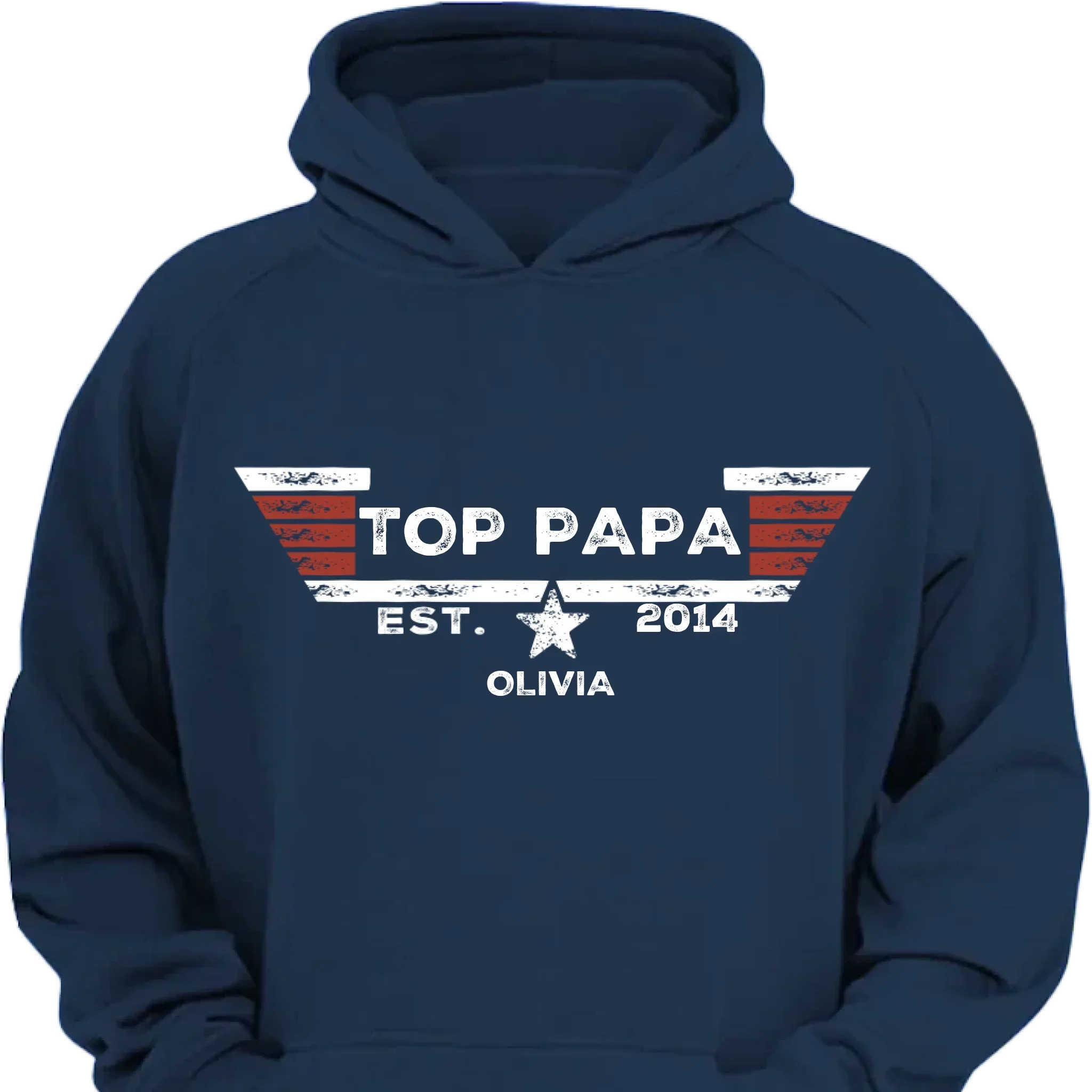 TOP PAPA - Personalized Nicknames,Names and Year Clothing - Father's Gift - Joliny