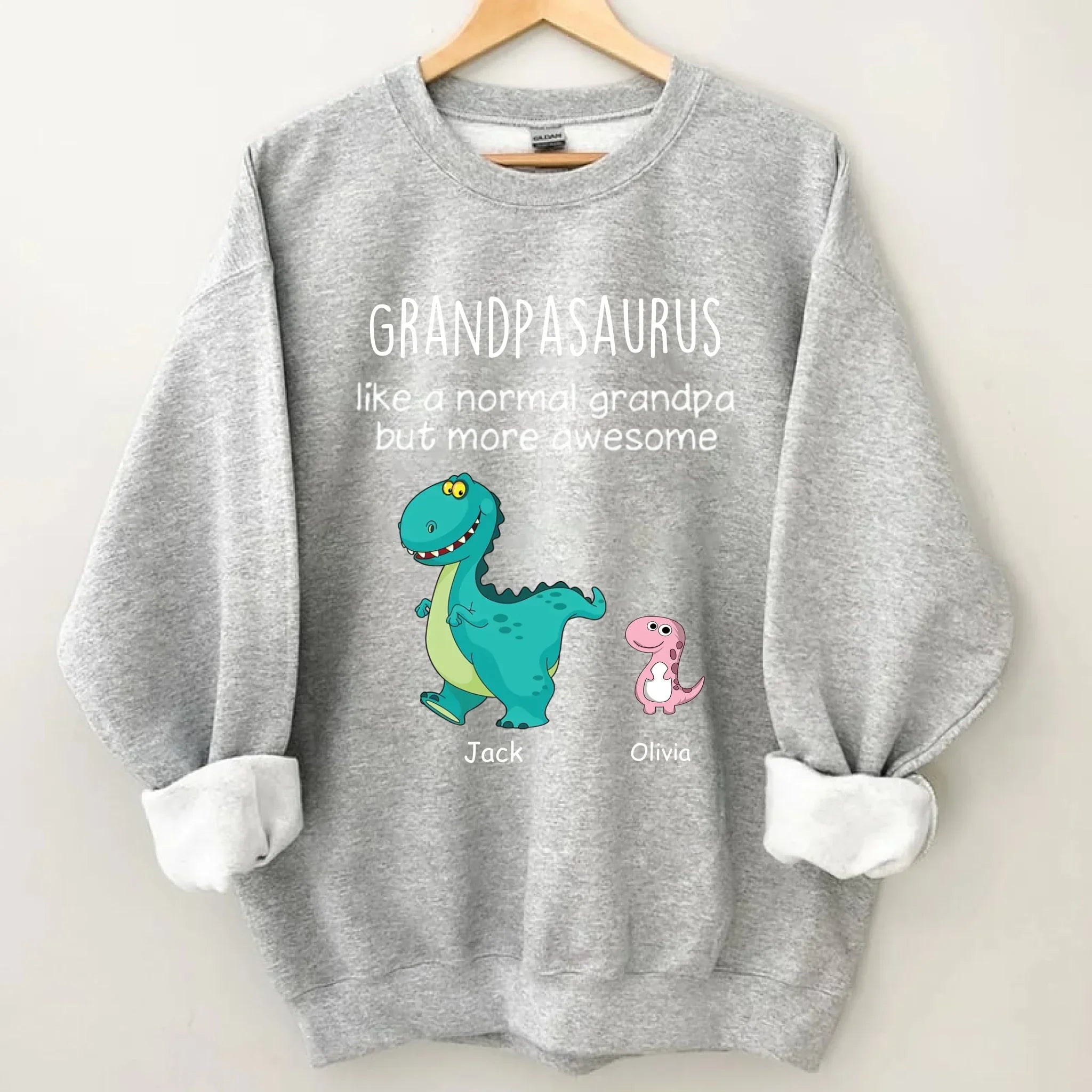 Grandpasaurus And Kids Personalized Shirt - Joliny