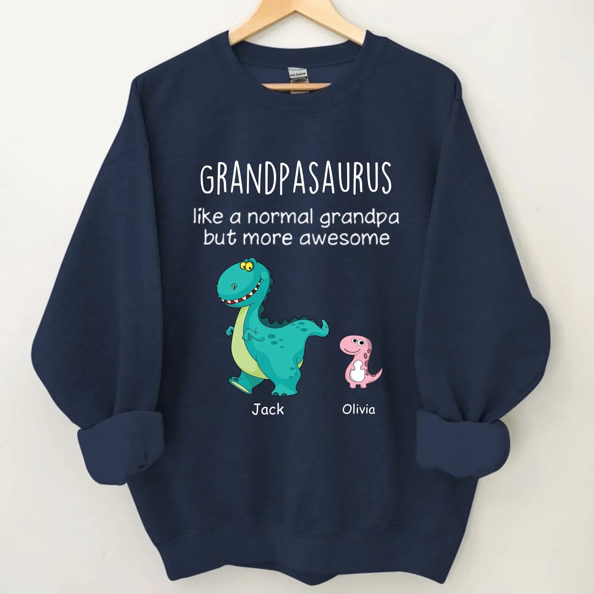 Grandpasaurus And Kids Personalized Shirt - Joliny