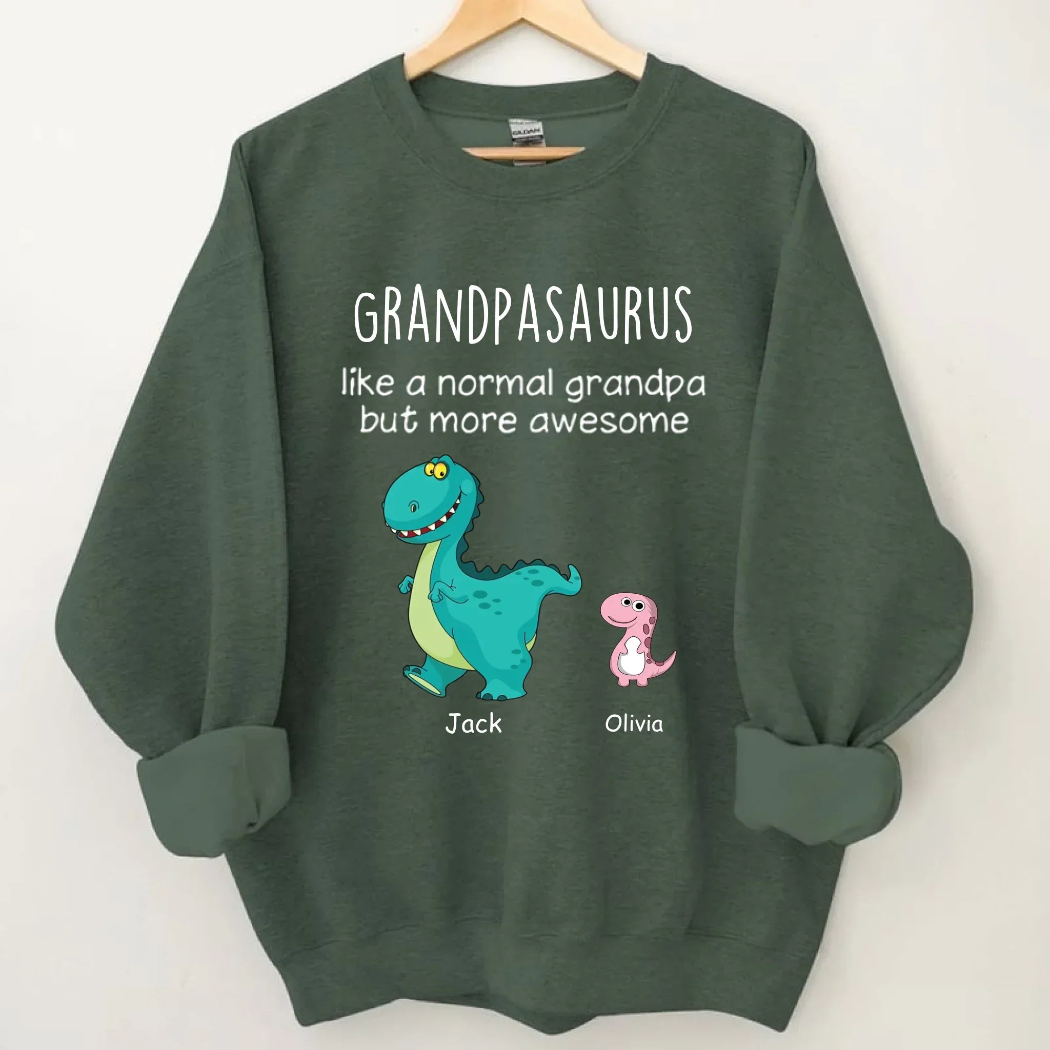 Grandpasaurus And Kids Personalized Shirt - Joliny