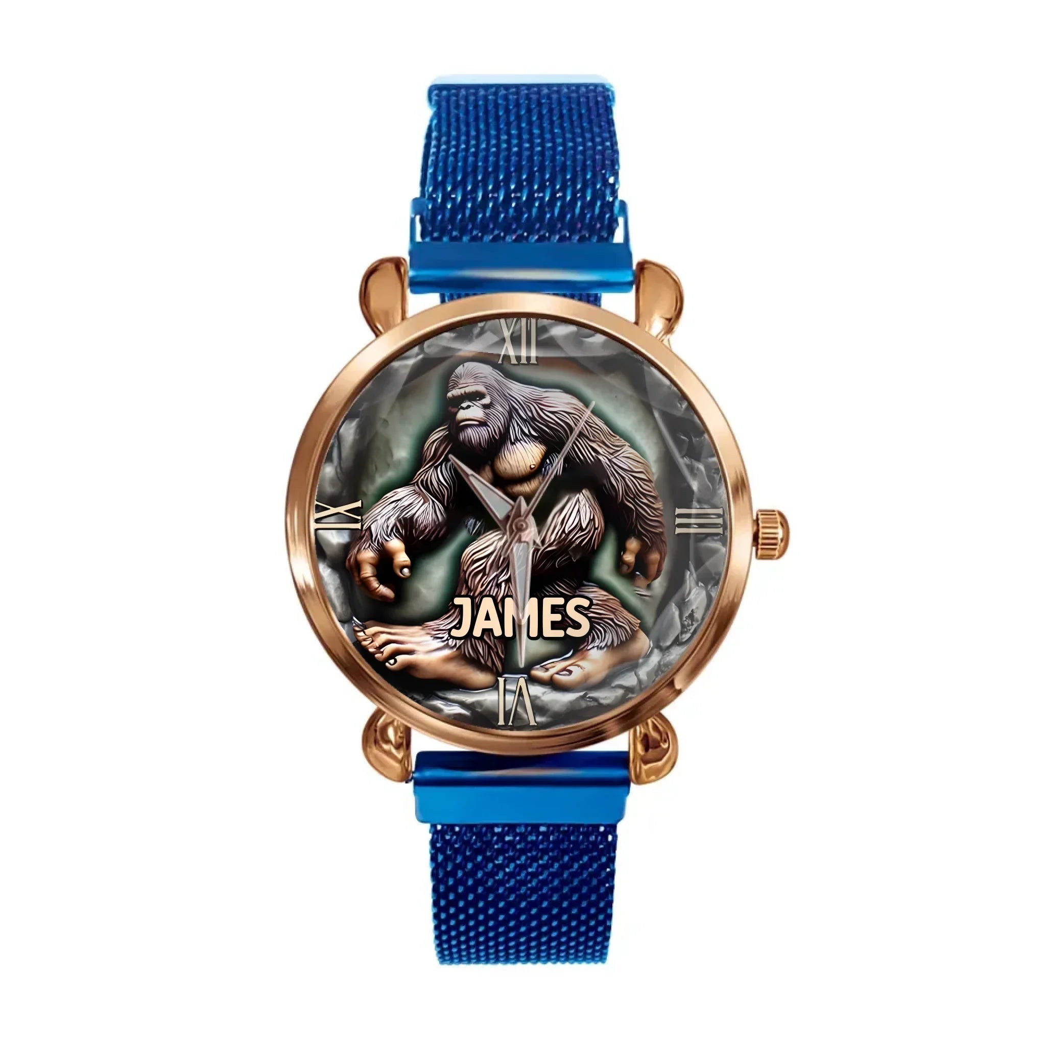 Mystical Creature - Personalized Name Big Gorilla Print Watch - Joliny