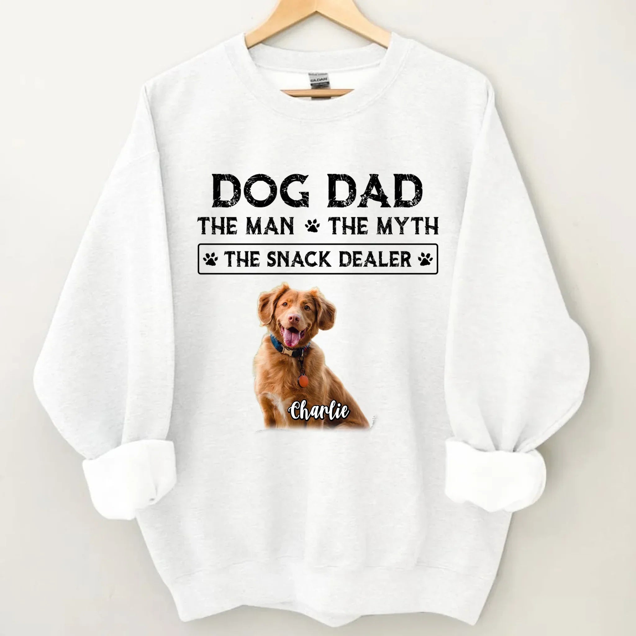 THE MAN THE MYTH - Custom Photo Dog Dad Clothes - Gifts for Pet Owners - Joliny