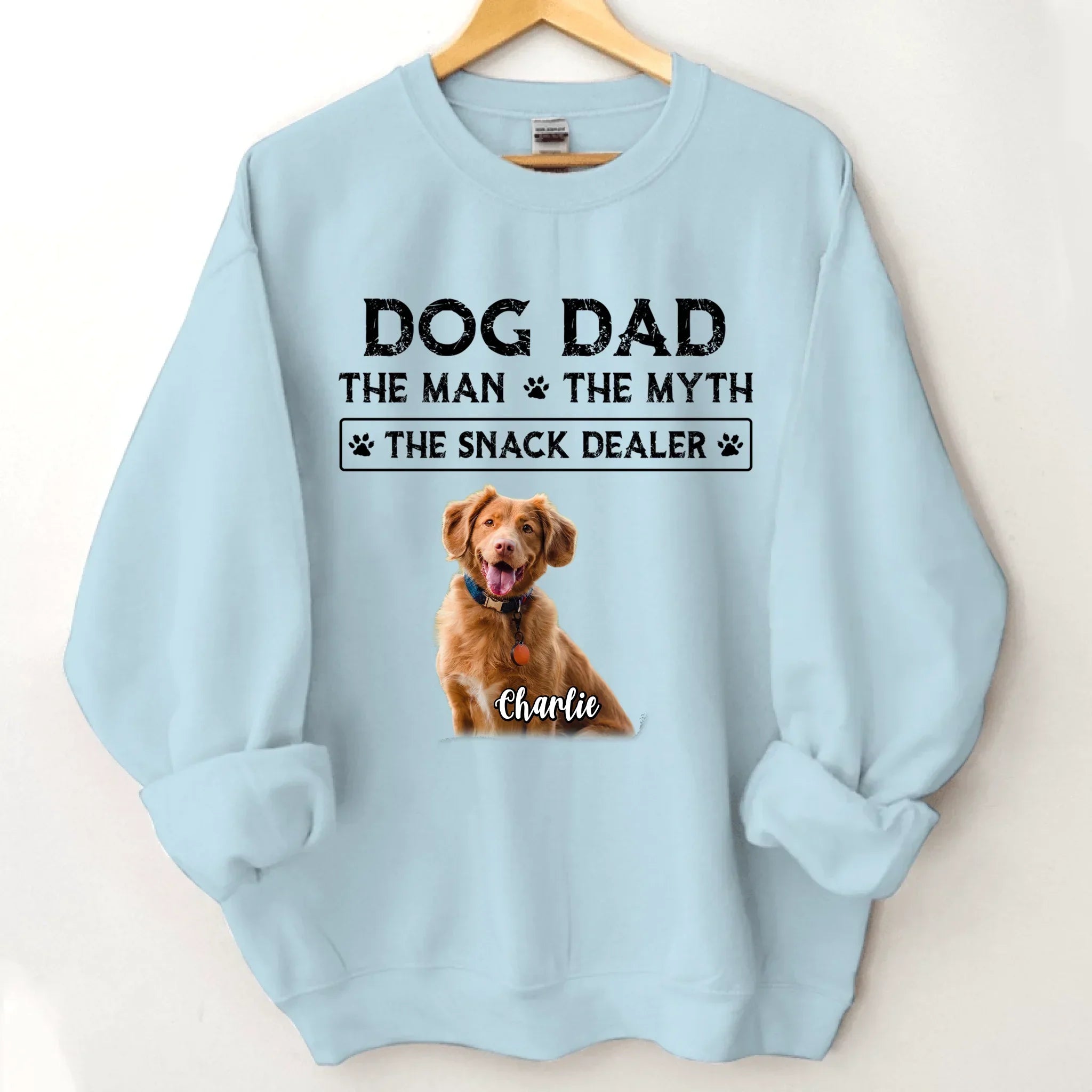 THE MAN THE MYTH - Custom Photo Dog Dad Clothes - Gifts for Pet Owners - Joliny