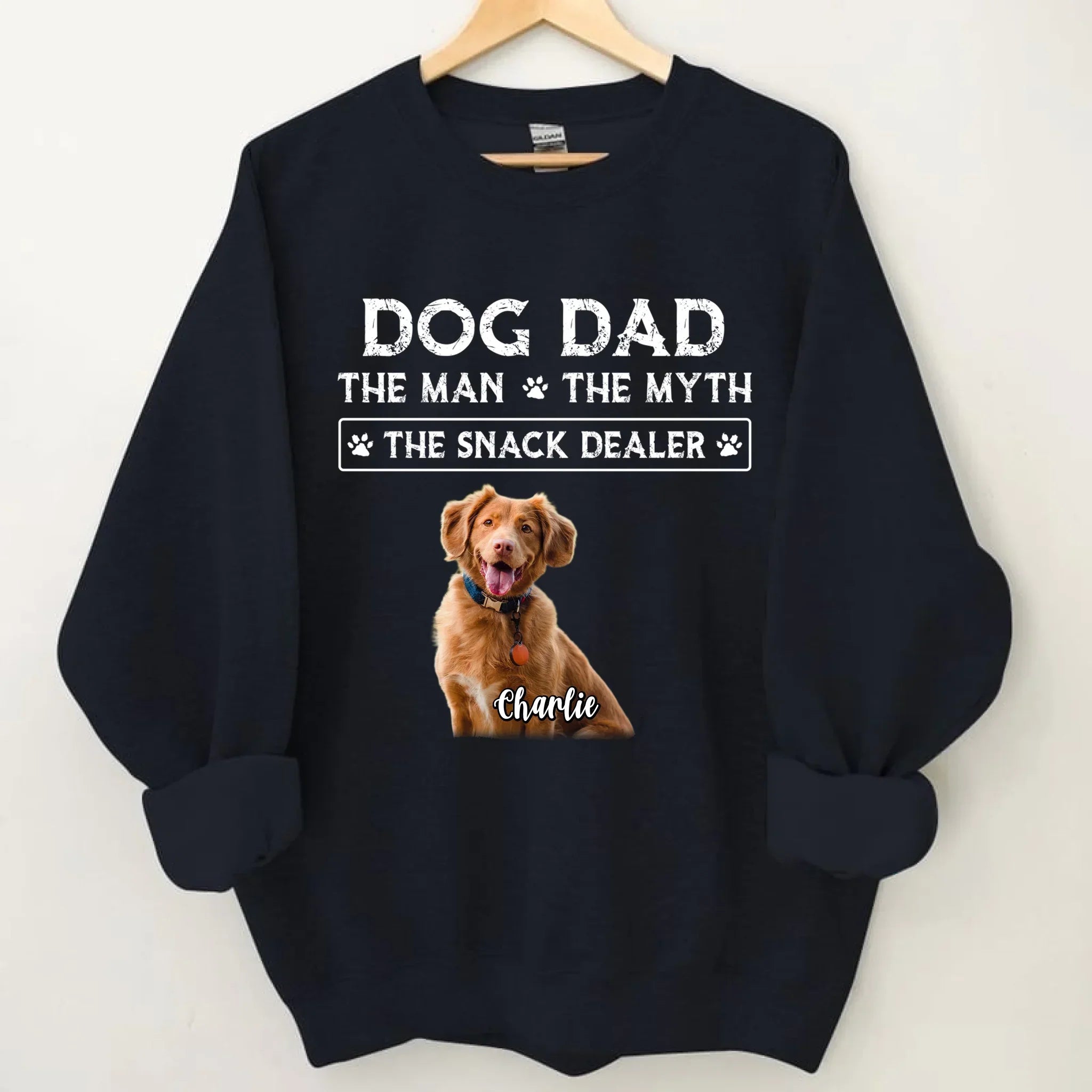 THE MAN THE MYTH - Custom Photo Dog Dad Clothes - Gifts for Pet Owners - Joliny