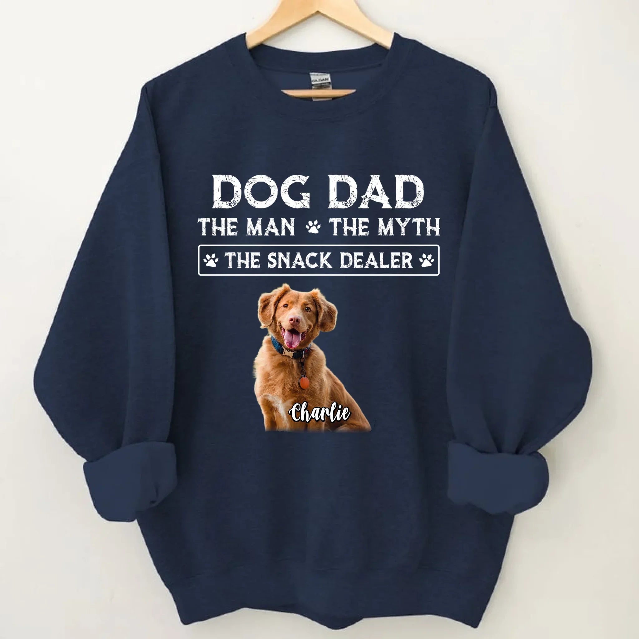 THE MAN THE MYTH - Custom Photo Dog Dad Clothes - Gifts for Pet Owners - Joliny