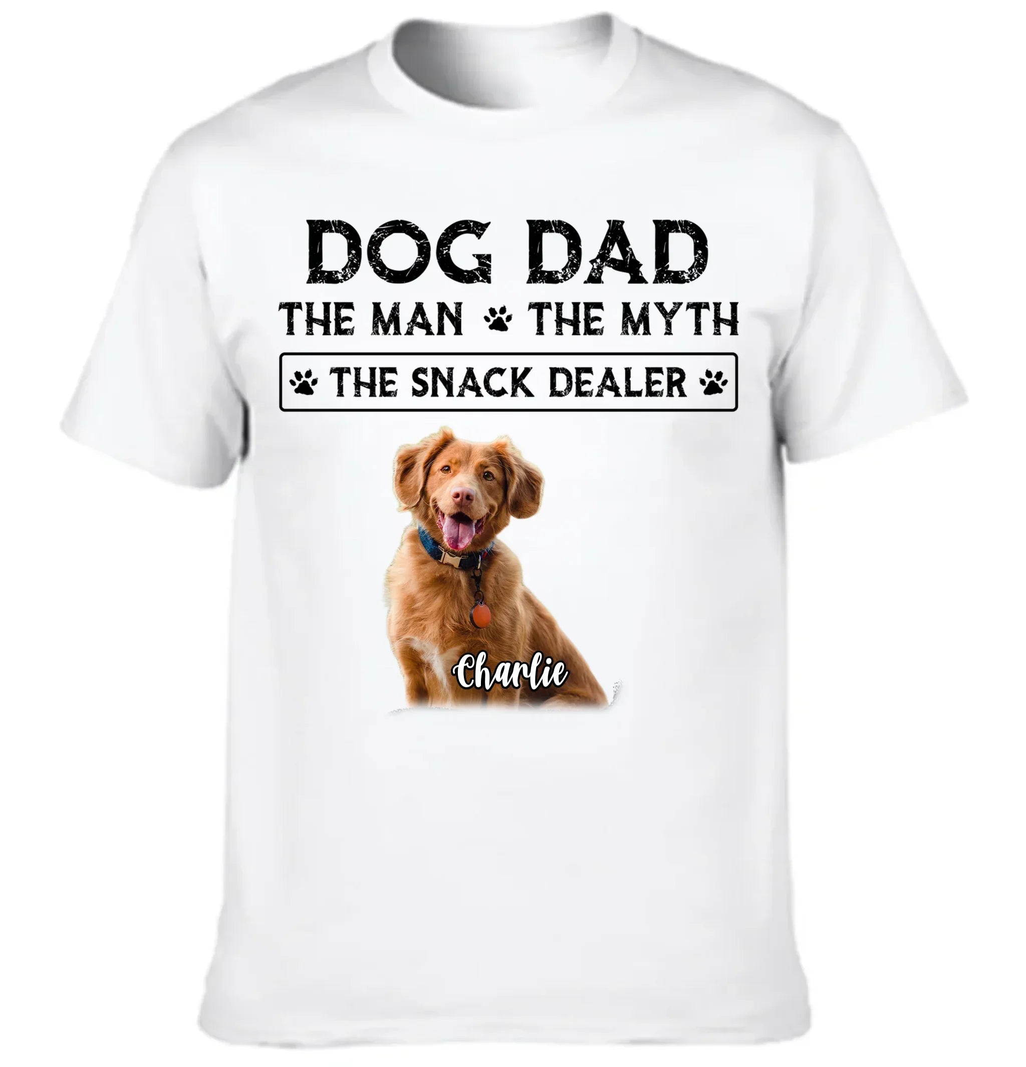 THE MAN THE MYTH - Custom Photo Dog Dad Clothes - Gifts for Pet Owners - Joliny