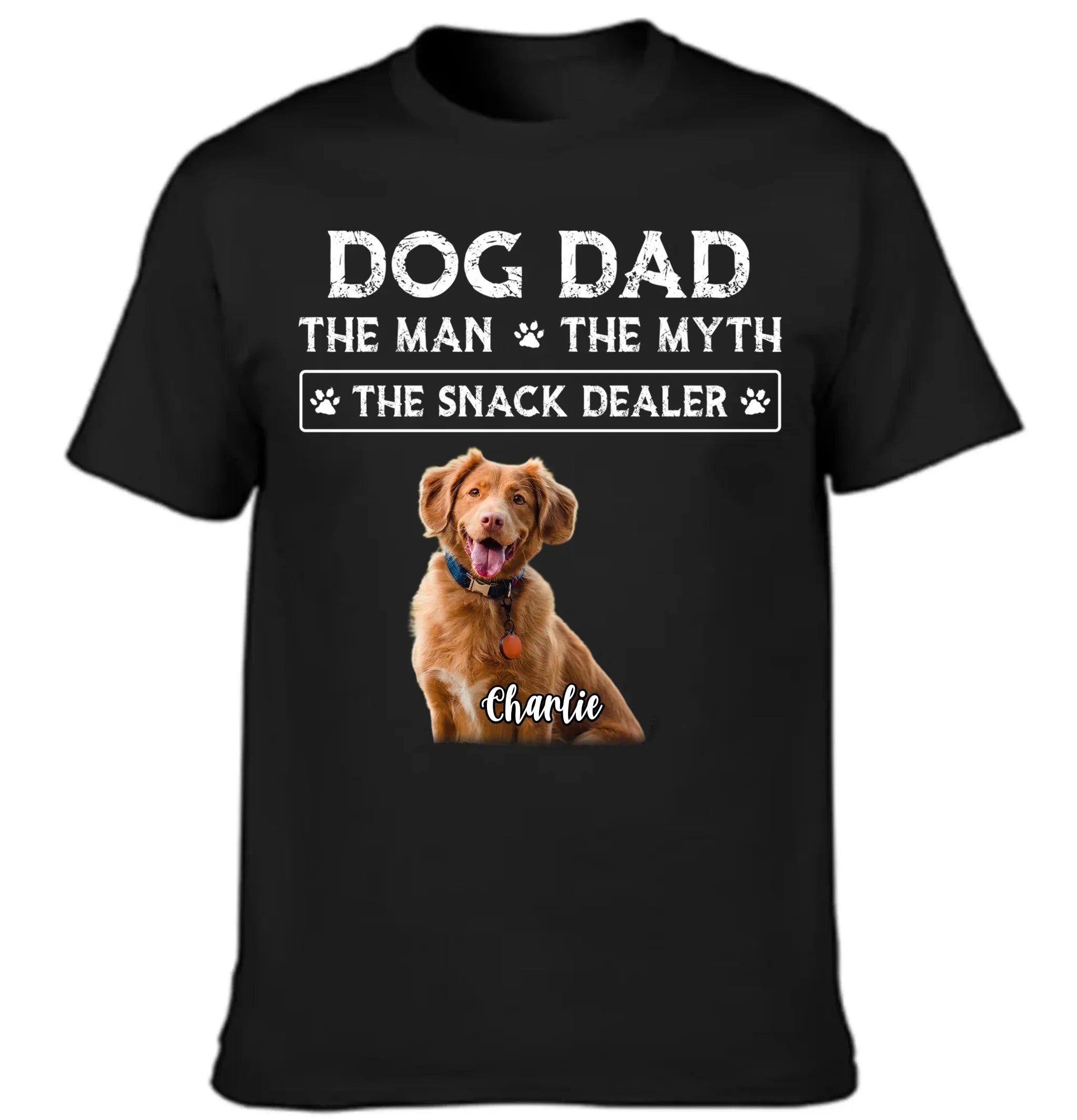 THE MAN THE MYTH - Custom Photo Dog Dad Clothes - Gifts for Pet Owners - Joliny