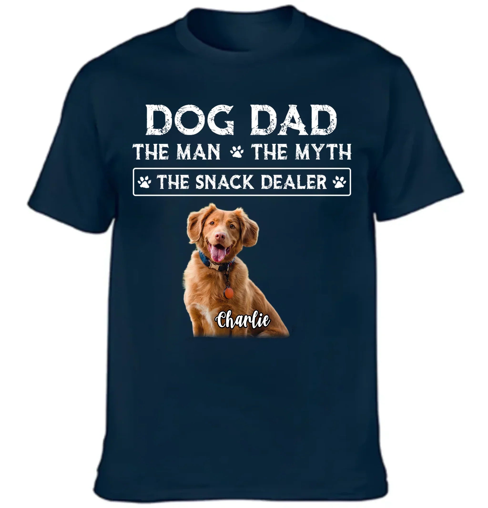 THE MAN THE MYTH - Custom Photo Dog Dad Clothes - Gifts for Pet Owners - Joliny