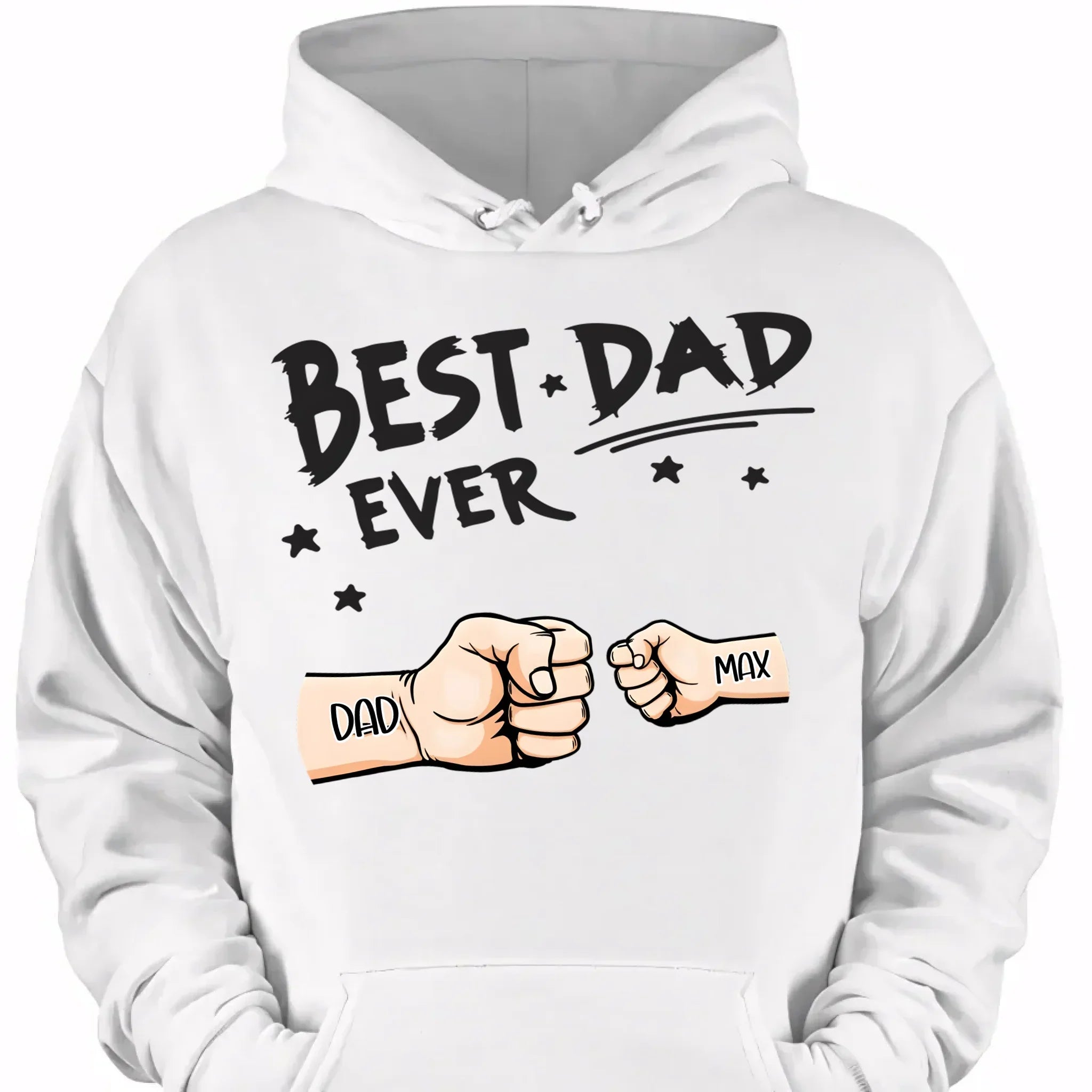Best Dad Ever Fist Bump - Personalized Father Clothes - Joliny