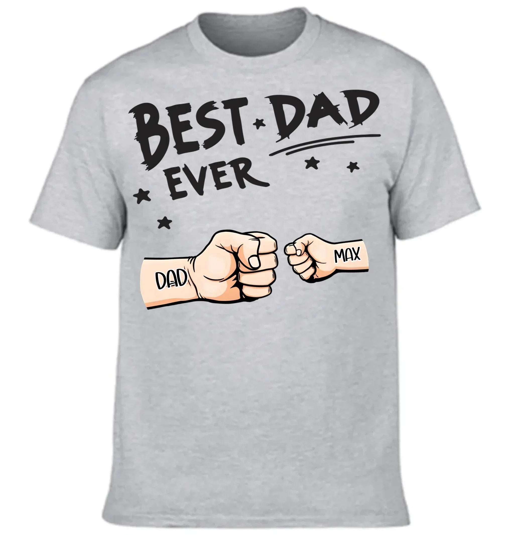 Best Dad Ever Fist Bump - Personalized Father Clothes - Joliny