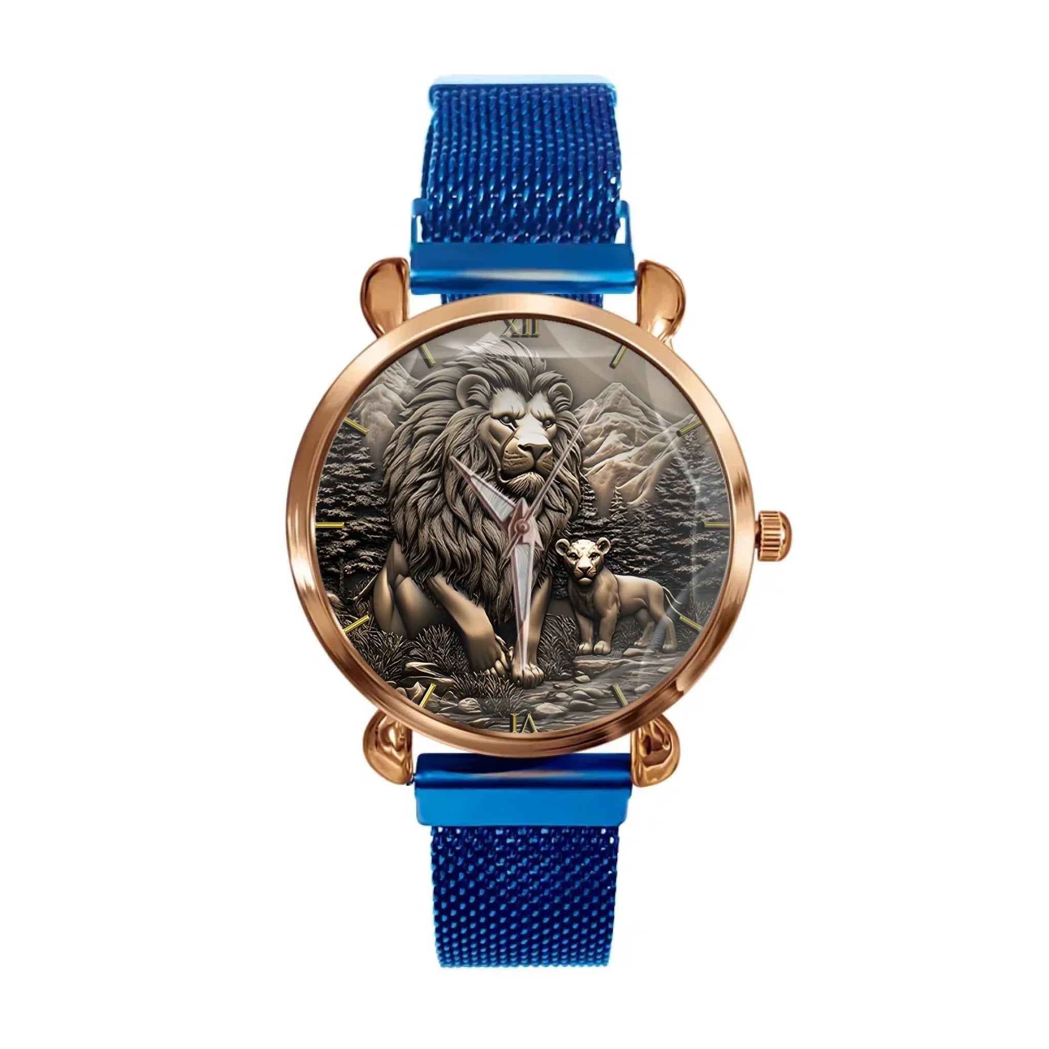 The King of Beasts - Personalized Parent-Child Name Animal Print Watch - Joliny