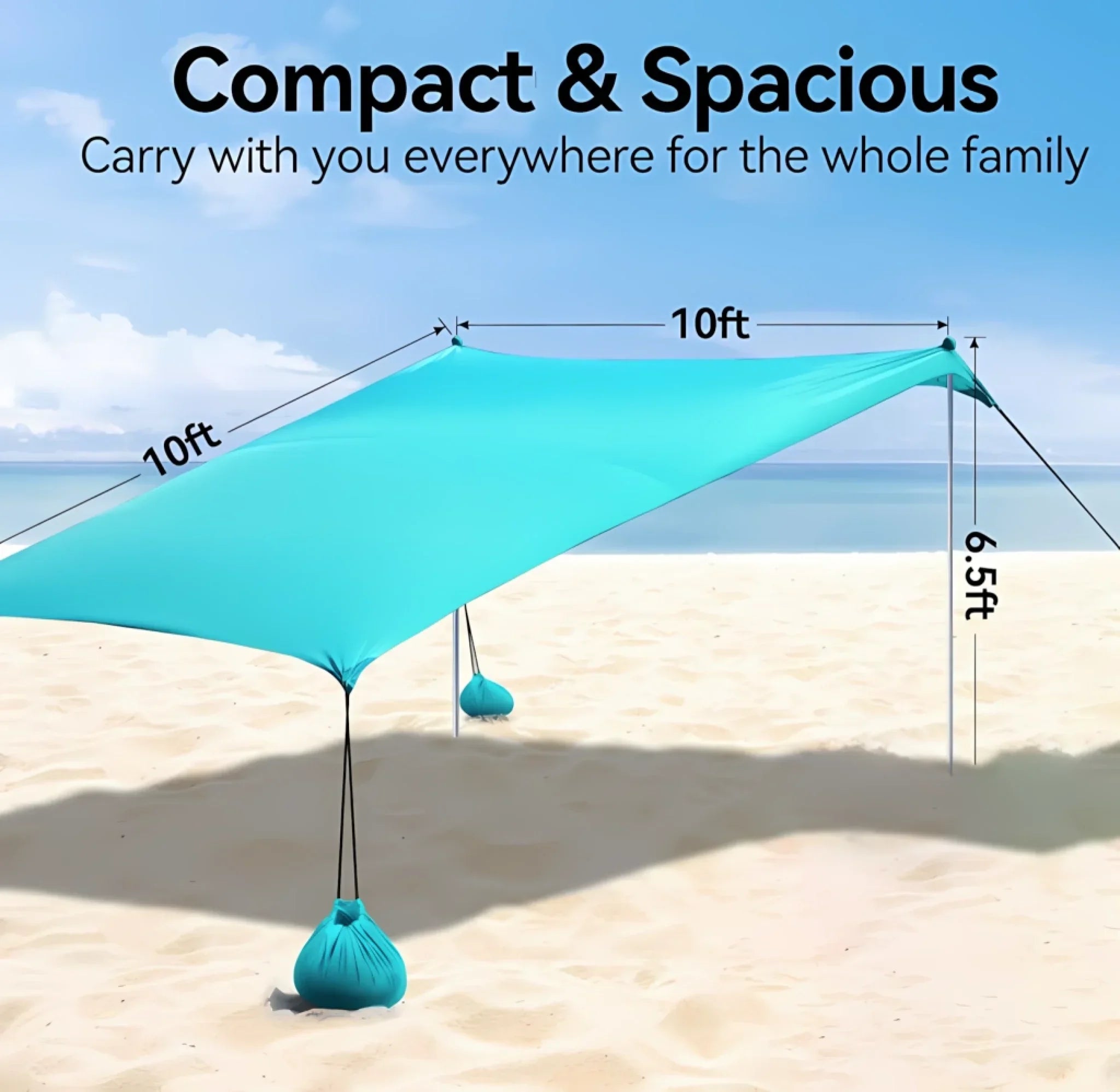 Cartoon Cucumber Pattern Beach Tent - Personalized Name - Beach Fashion Item UPF 50+ - Joliny