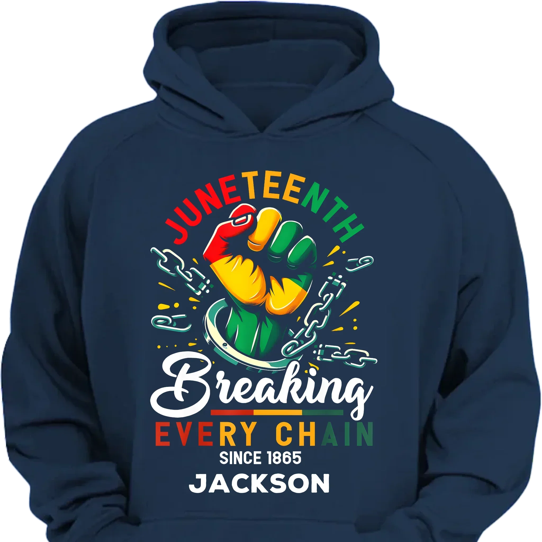 Breaking Chain - Personalized Name Freedom Theme Clothes - Joliny