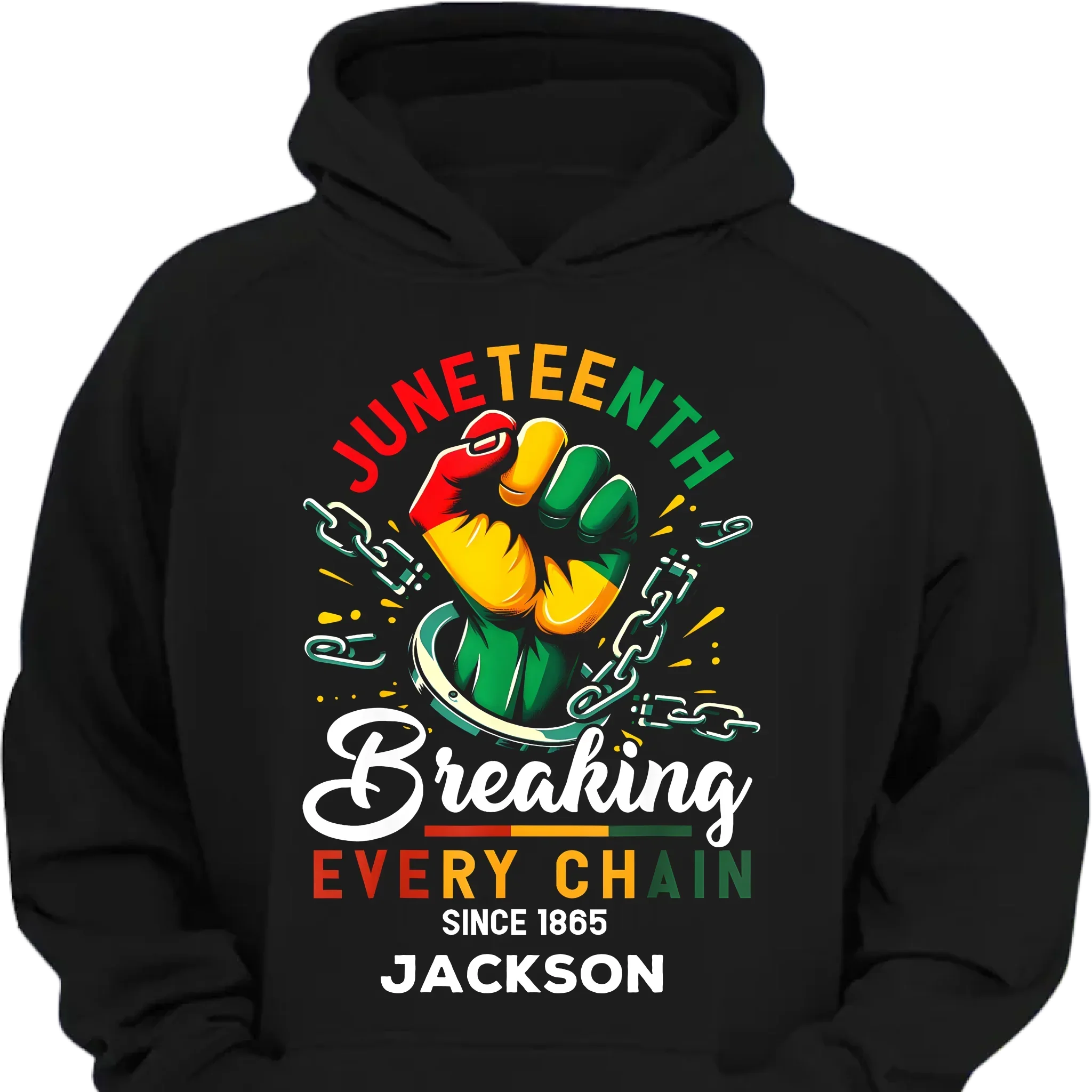 Breaking Chain - Personalized Name Freedom Theme Clothes - Joliny