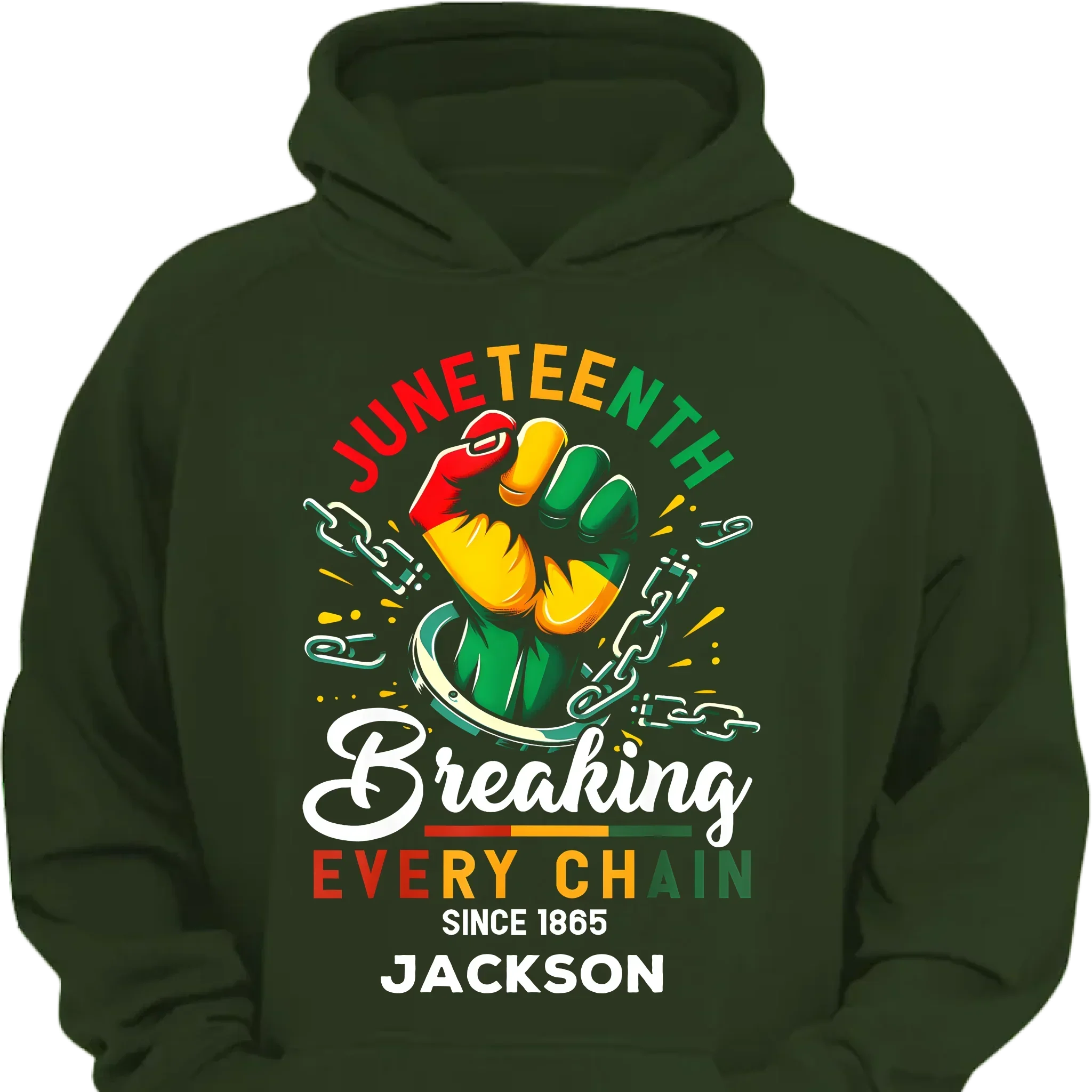 Breaking Chain - Personalized Name Freedom Theme Clothes - Joliny