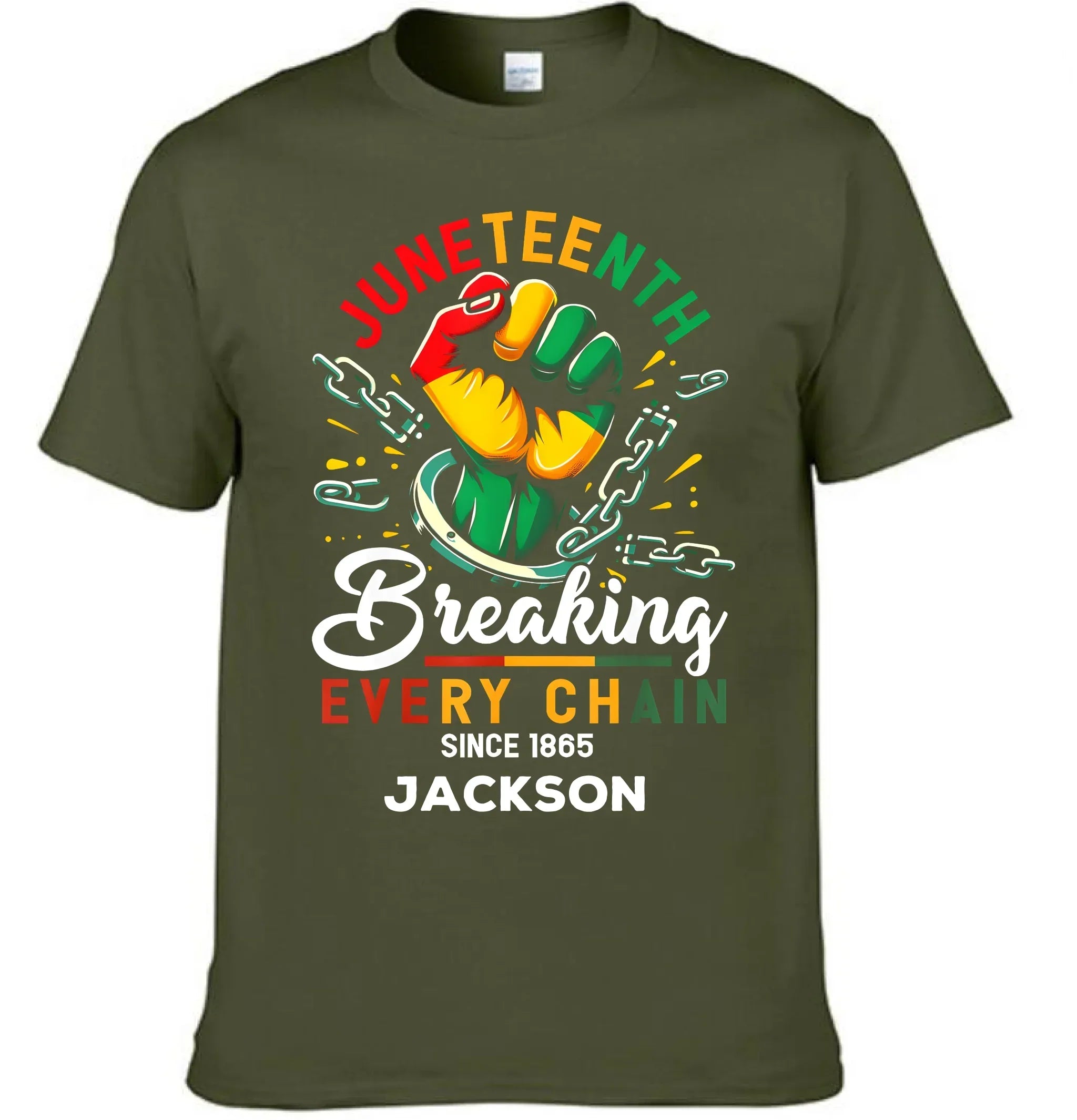 Breaking Chain - Personalized Name Freedom Theme Clothes - Joliny