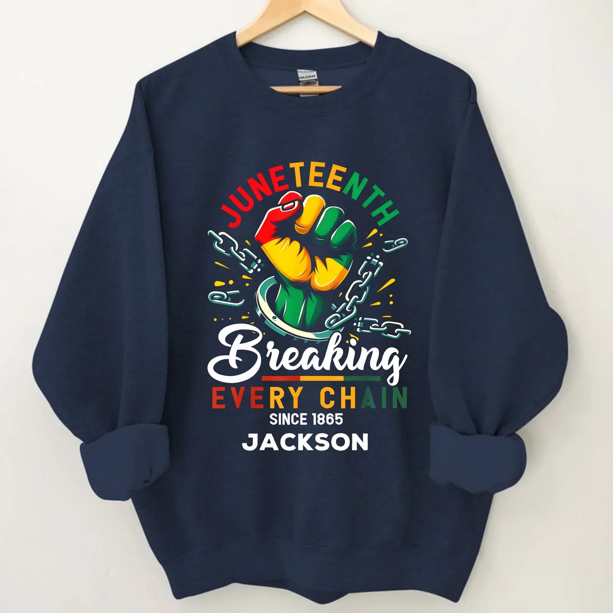 Breaking Chain - Personalized Name Freedom Theme Clothes - Joliny